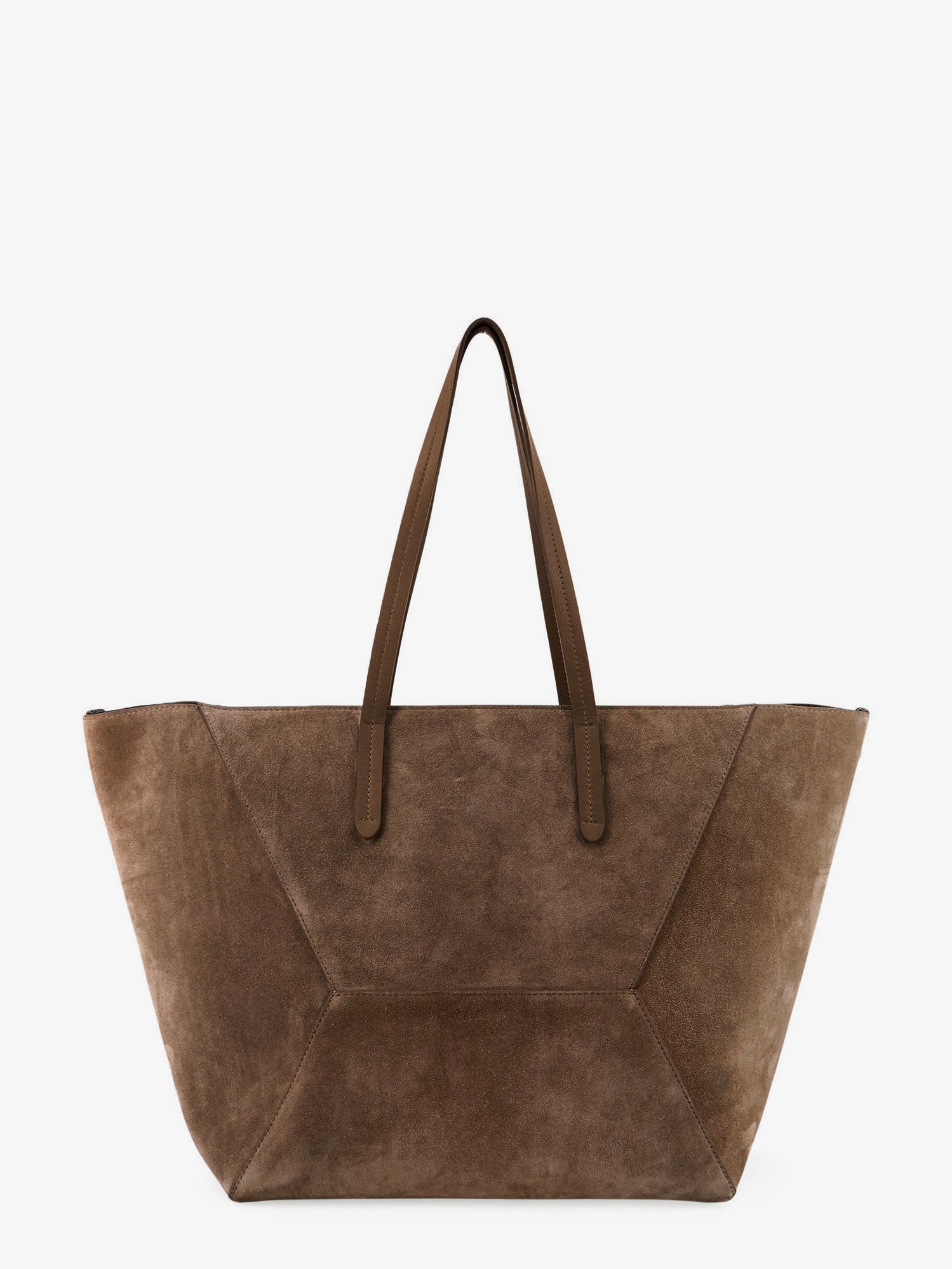 Brunello Cucinelli Women Bc Duo Suede Shoulder Bag With Engraved Logo BRUNELLO CUCINELLI