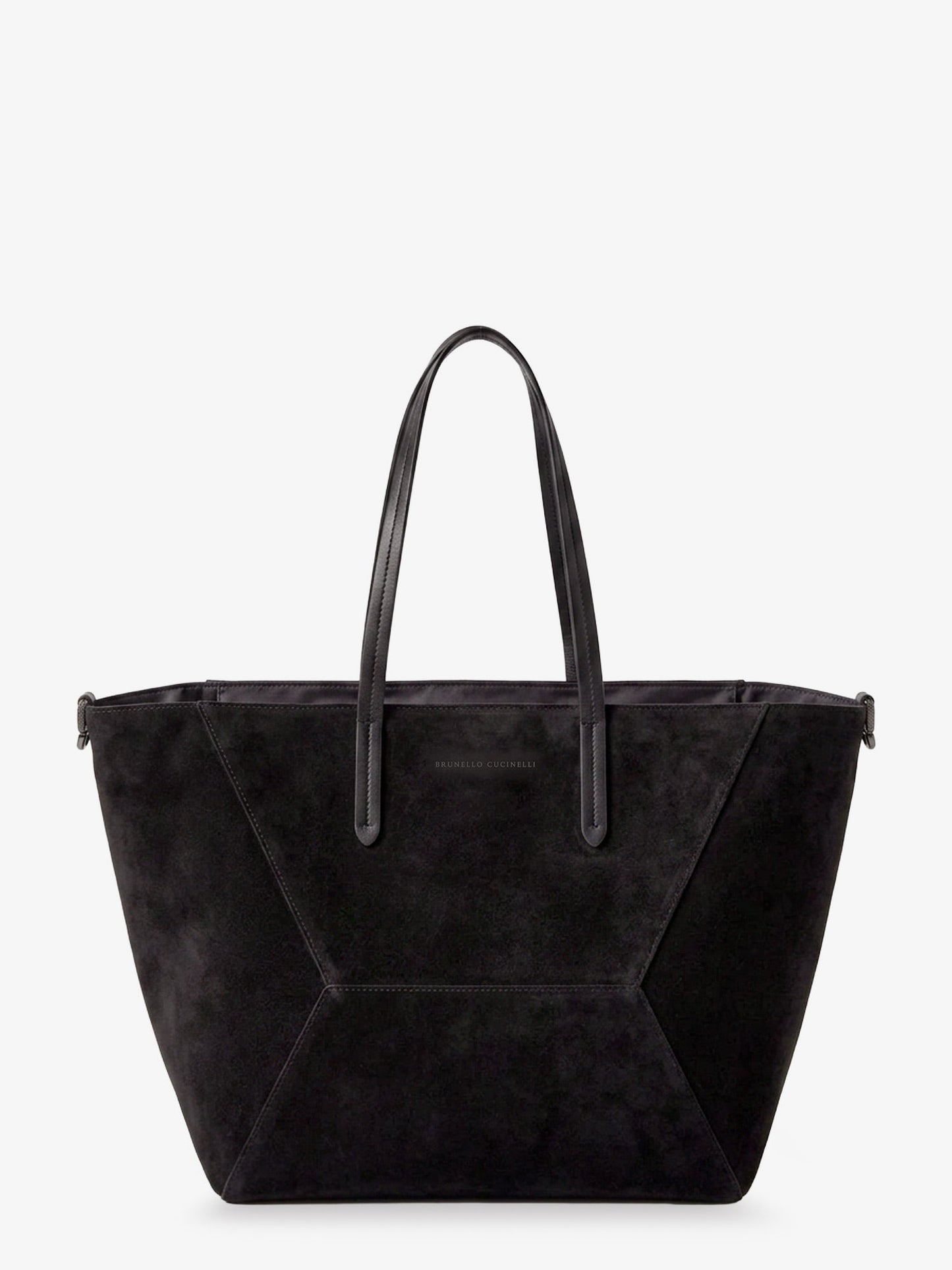 Brunello Cucinelli Women Bc Duo Suede Shoulder Bag With Engraved Logo BRUNELLO CUCINELLI