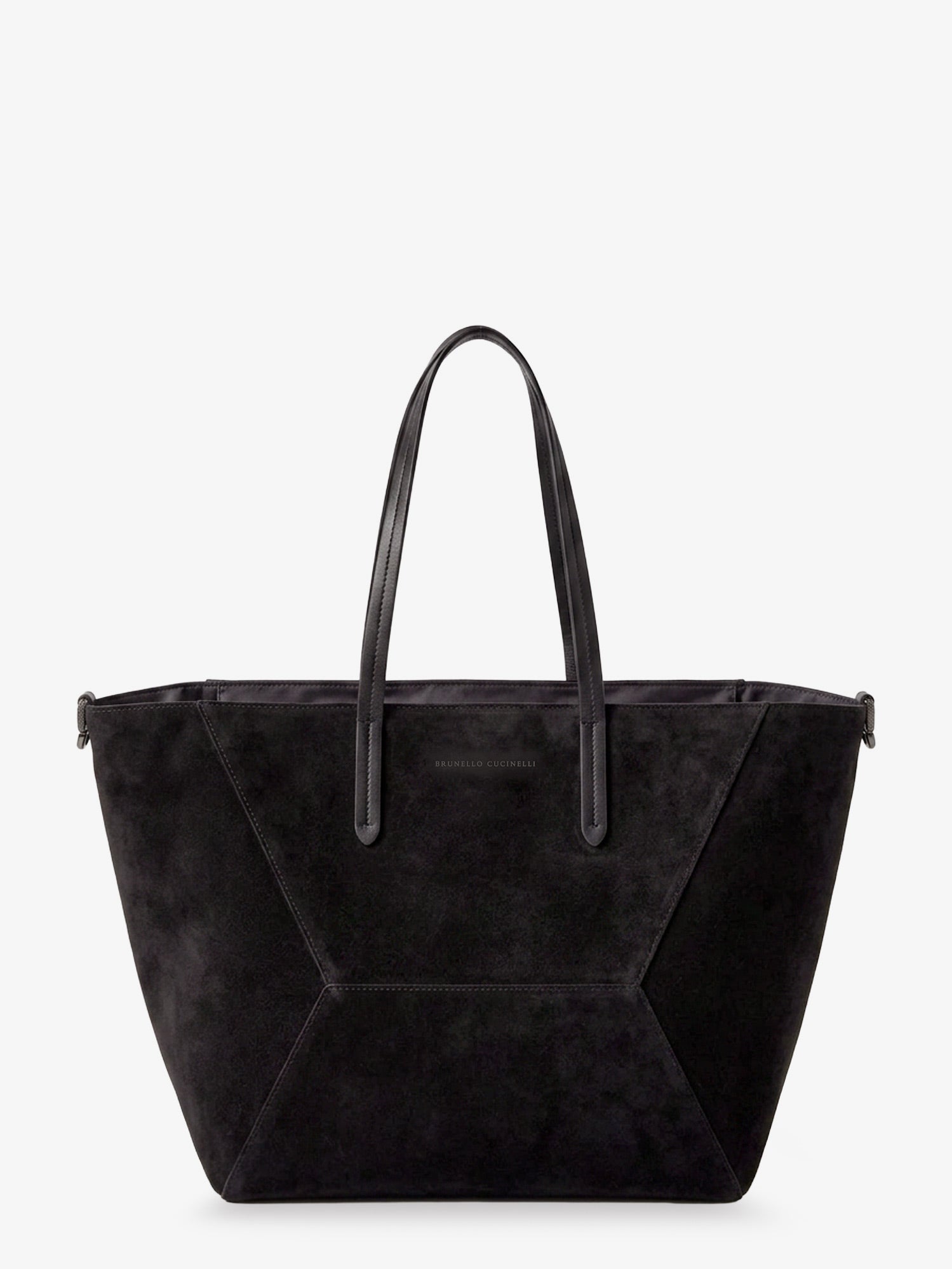 Brunello Cucinelli Women Bc Duo Suede Shoulder Bag With Engraved Logo BRUNELLO CUCINELLI