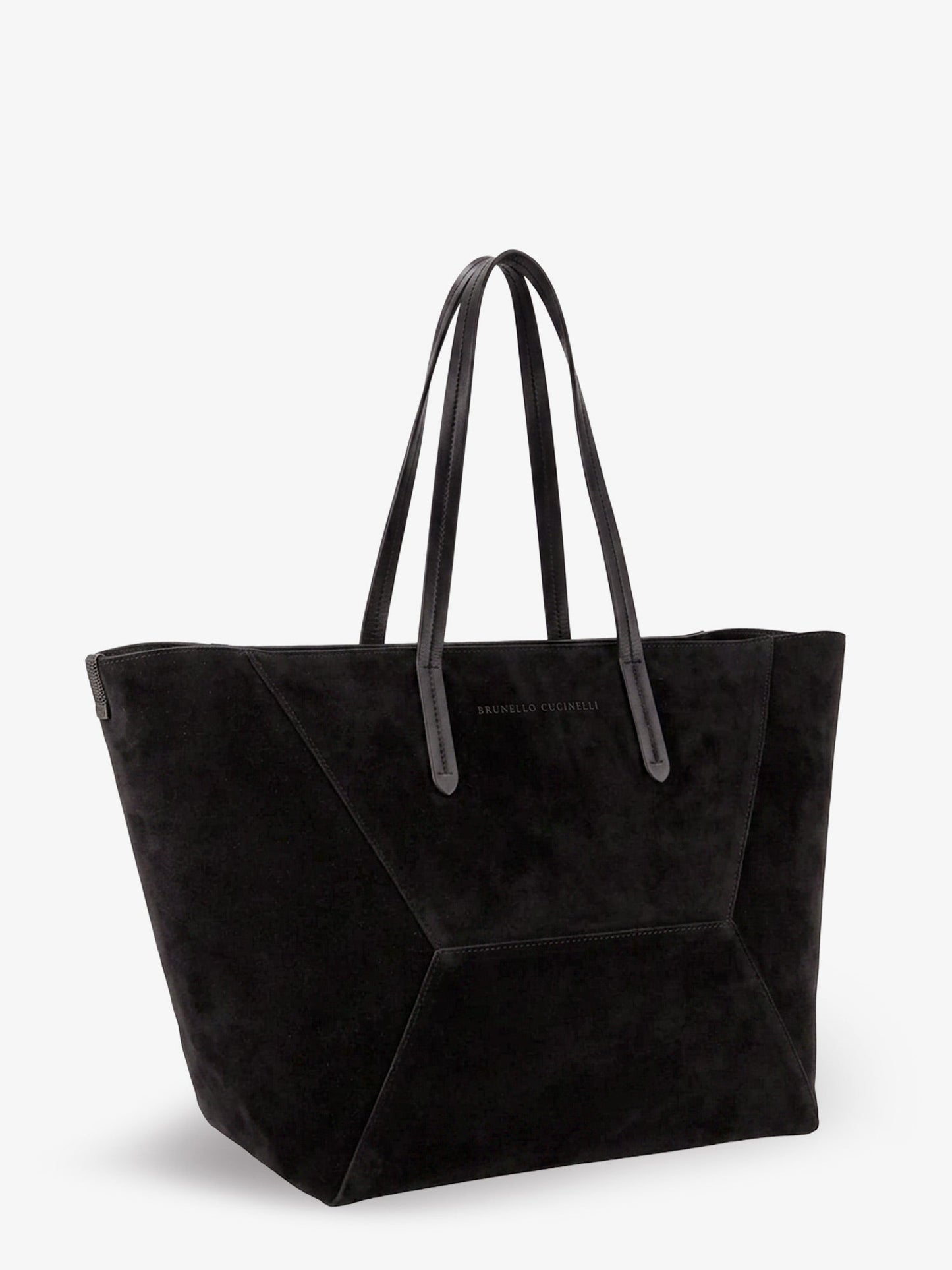Brunello Cucinelli Women Bc Duo Suede Shoulder Bag With Engraved Logo BRUNELLO CUCINELLI