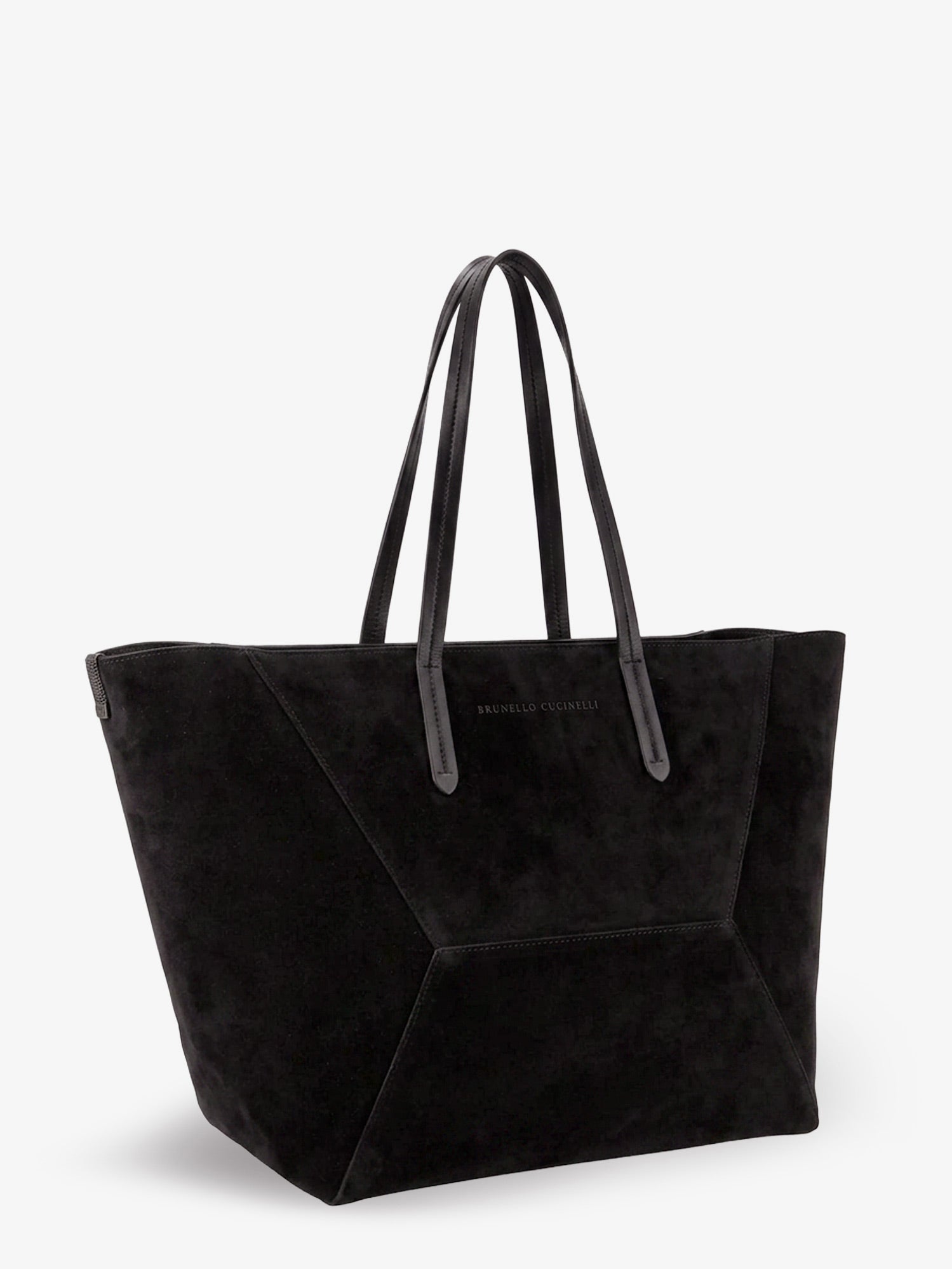Brunello Cucinelli Women Bc Duo Suede Shoulder Bag With Engraved Logo BRUNELLO CUCINELLI