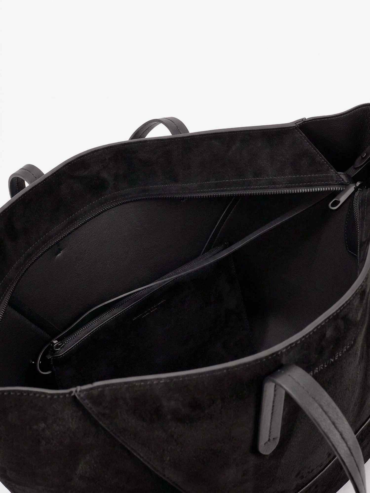 Brunello Cucinelli Women Bc Duo Suede Shoulder Bag With Engraved Logo BRUNELLO CUCINELLI
