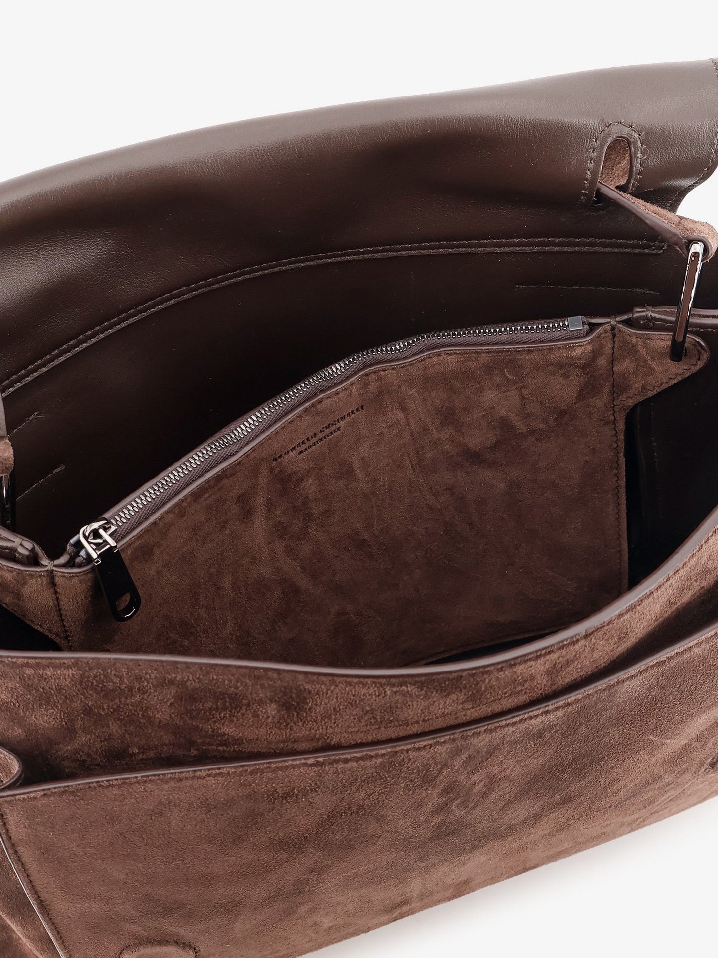 Brunello Cucinelli Women Suede Crossbody Bag With Monili Details BRUNELLO CUCINELLI