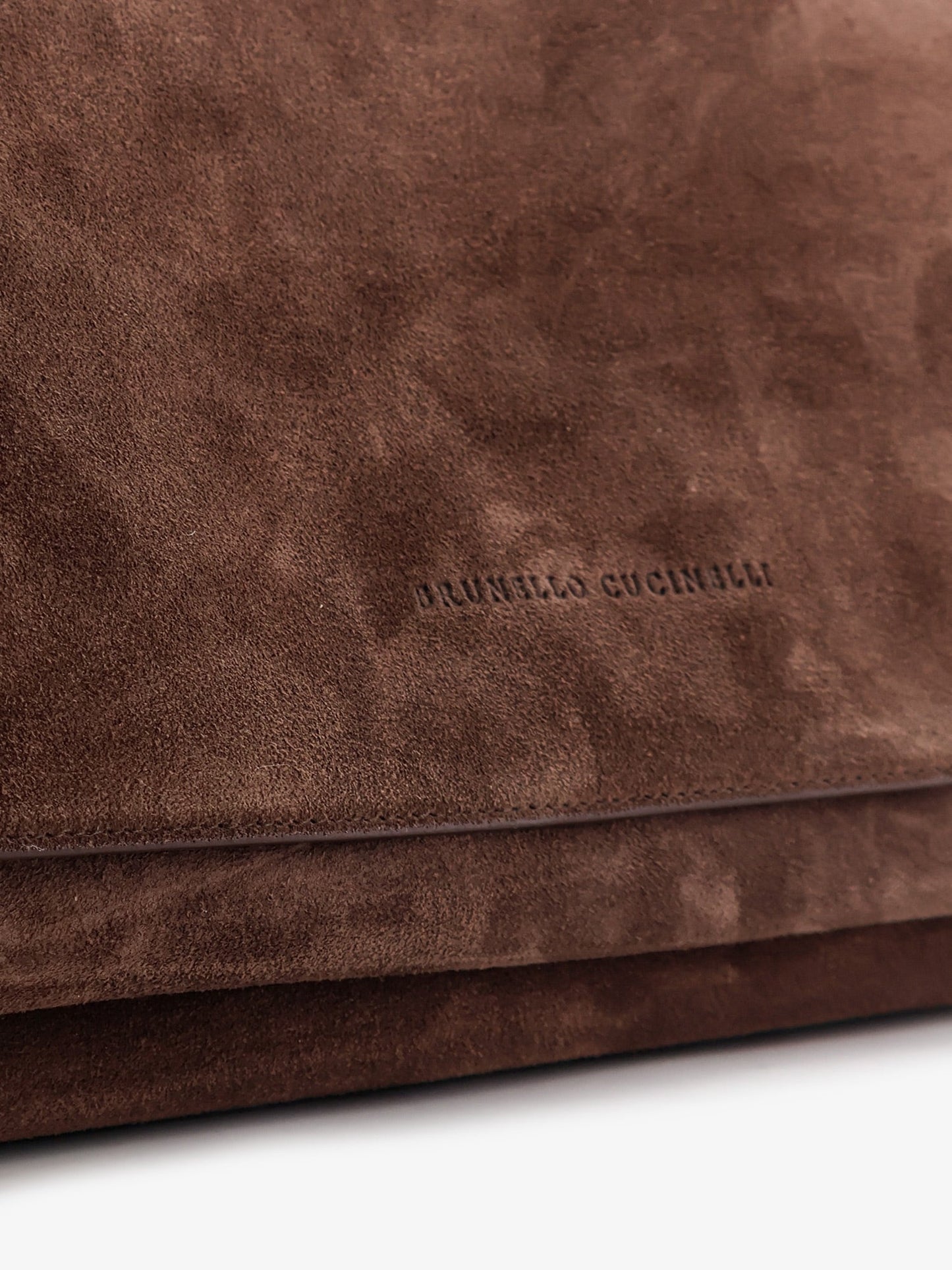 Brunello Cucinelli Women Suede Crossbody Bag With Monili Details BRUNELLO CUCINELLI