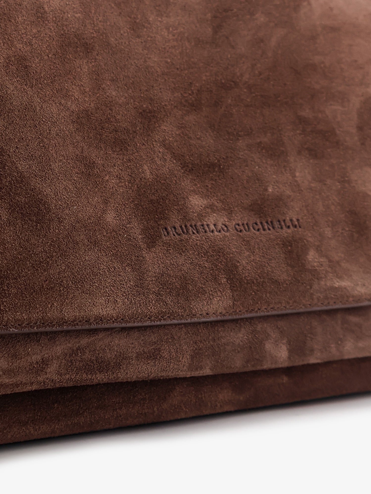 Brunello Cucinelli Women Suede Crossbody Bag With Monili Details BRUNELLO CUCINELLI