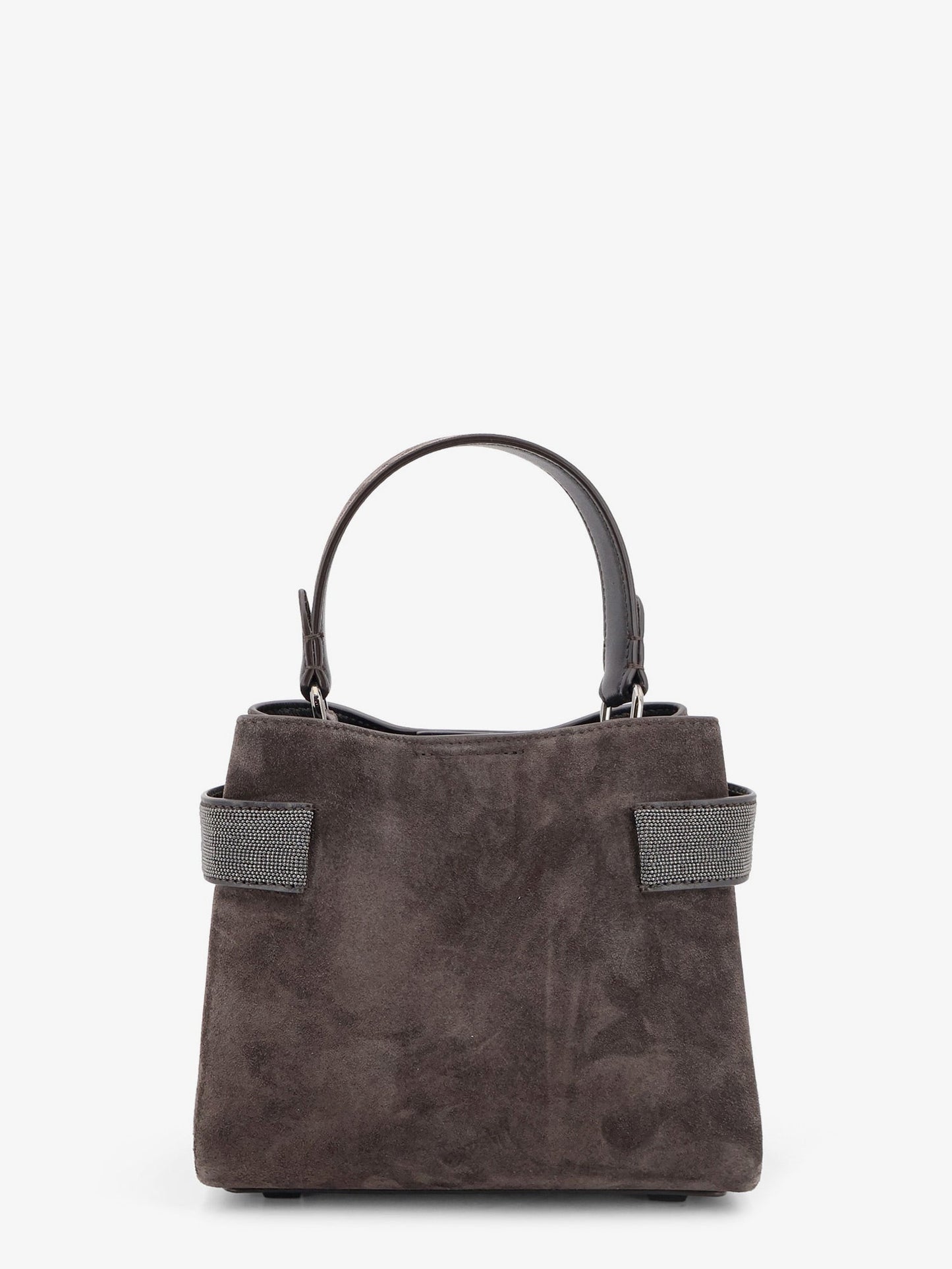 Brunello Cucinelli Women Suede Crossbody Bag With Monili Detail BRUNELLO CUCINELLI