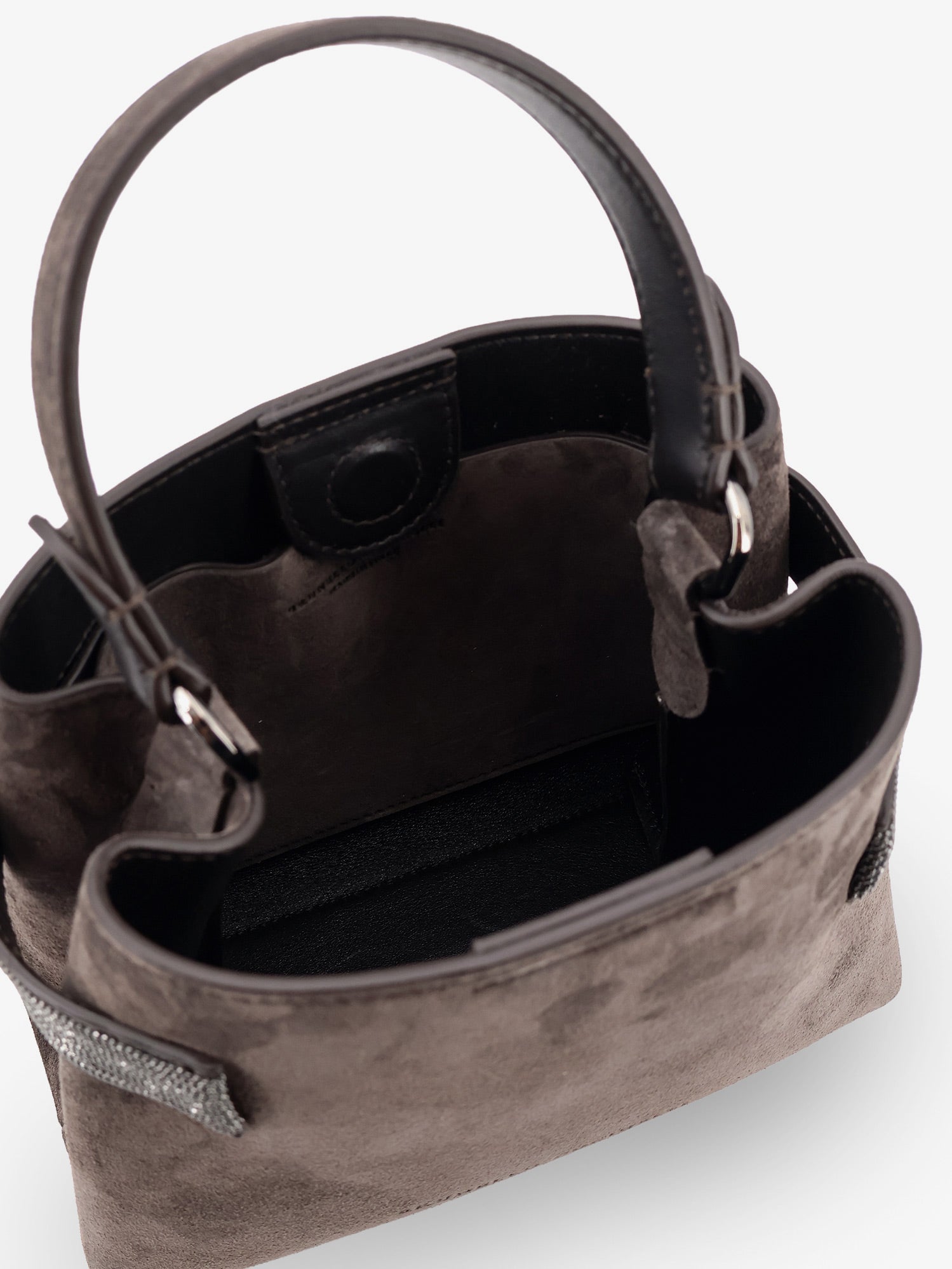 Brunello Cucinelli Women Suede Crossbody Bag With Monili Detail BRUNELLO CUCINELLI