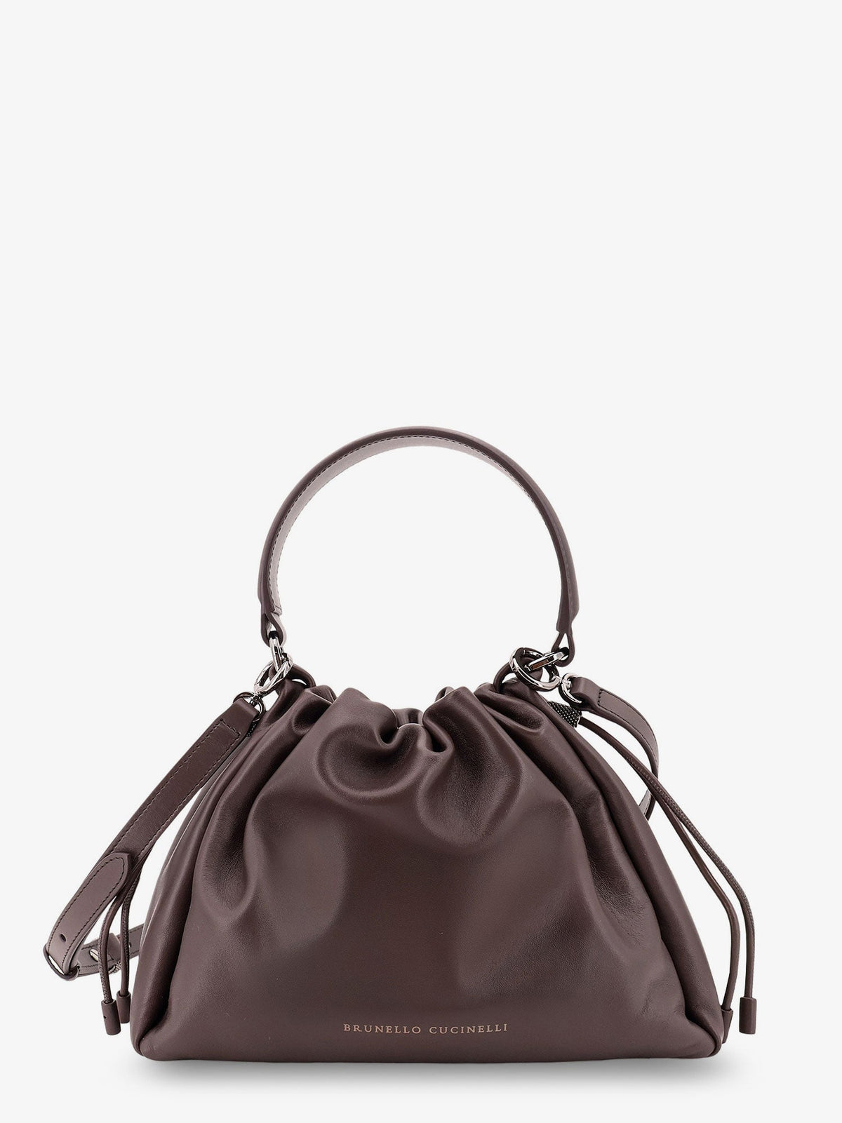 Brunello Cucinelli Women Leather Handbag With Monile Detail BRUNELLO CUCINELLI