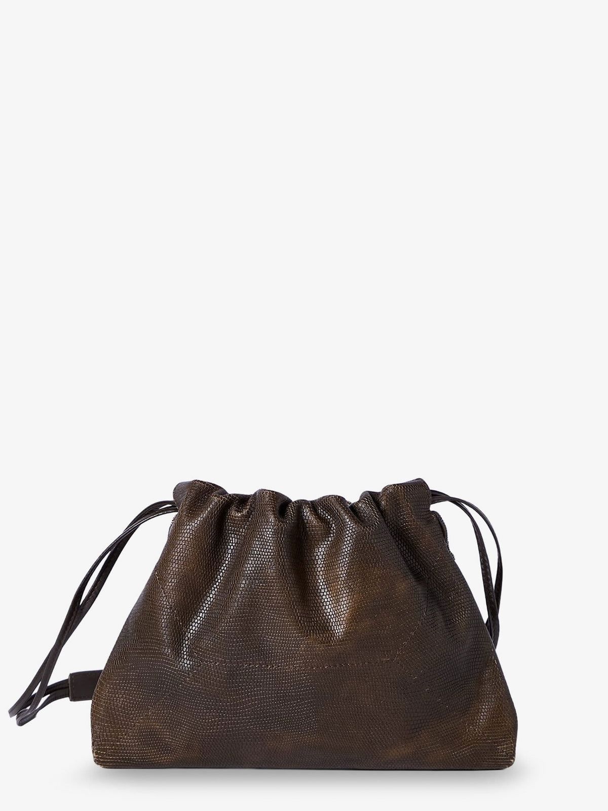Brunello Cucinelli Women Reptile Print Leather Crossbody Bag BRUNELLO CUCINELLI