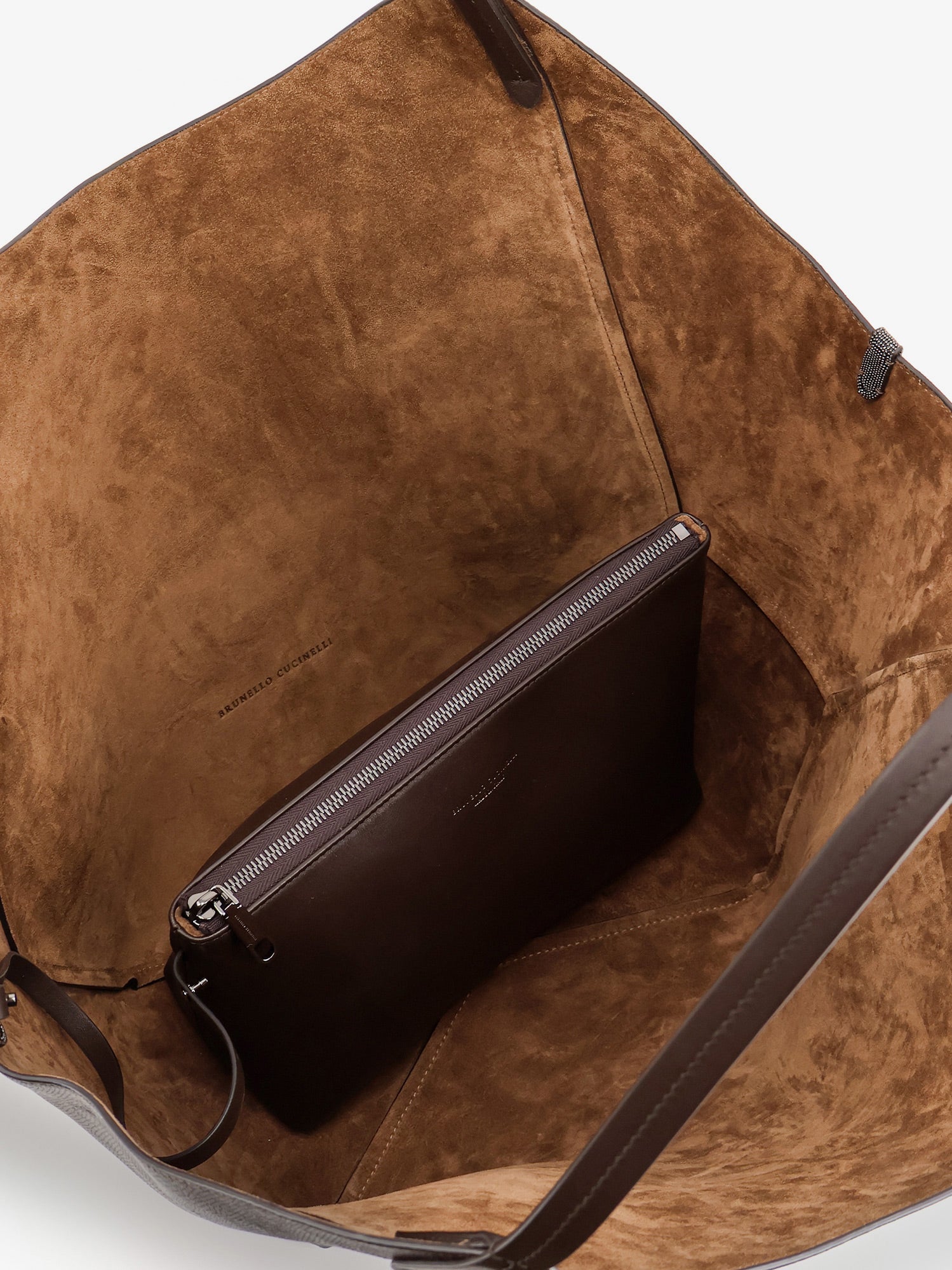 Brunello Cucinelli Women Leather Shopping Bag With Side Monili Detail BRUNELLO CUCINELLI