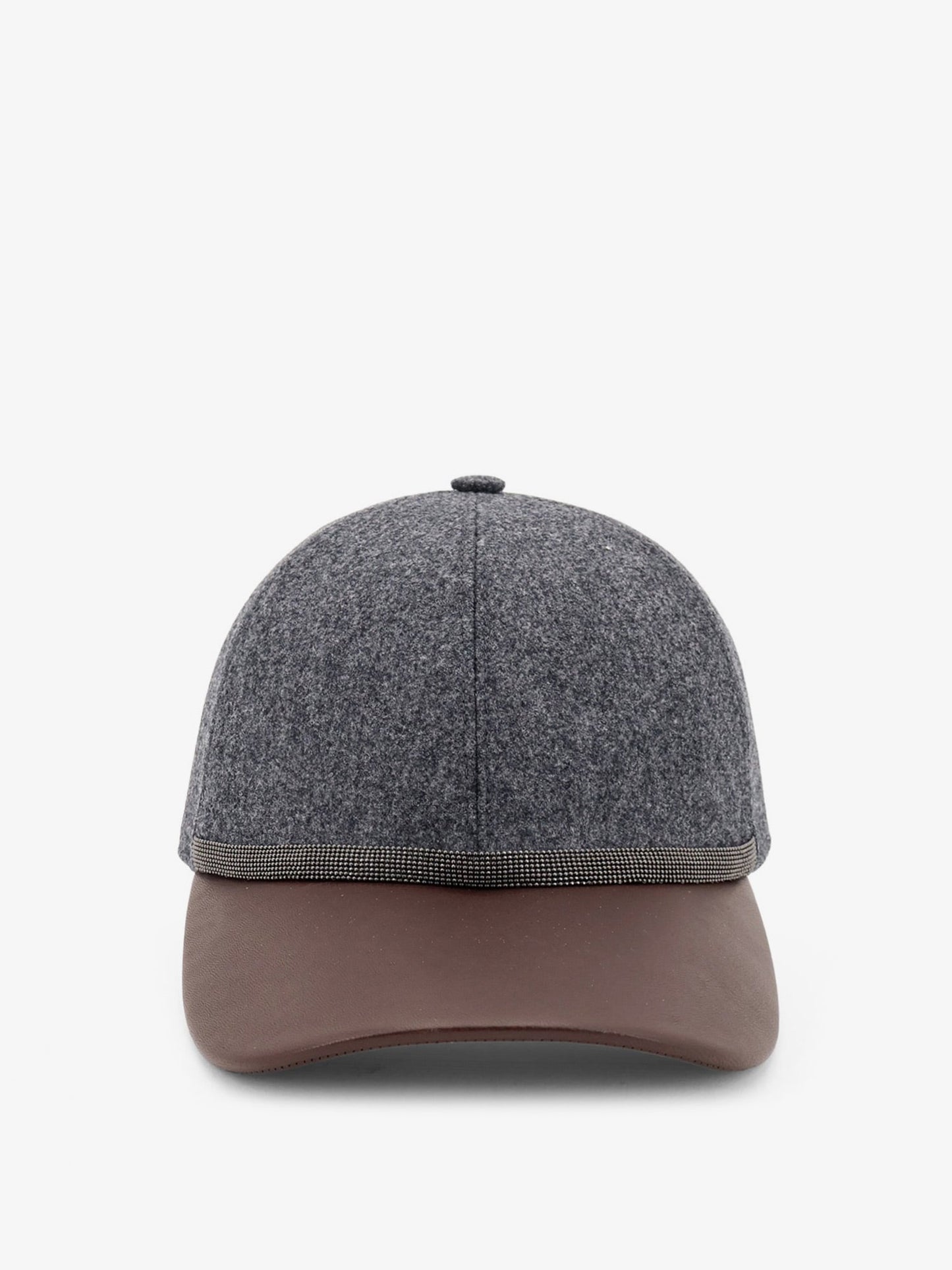 Brunello Cucinelli Women Wool Hat With Monili Detail BRUNELLO CUCINELLI