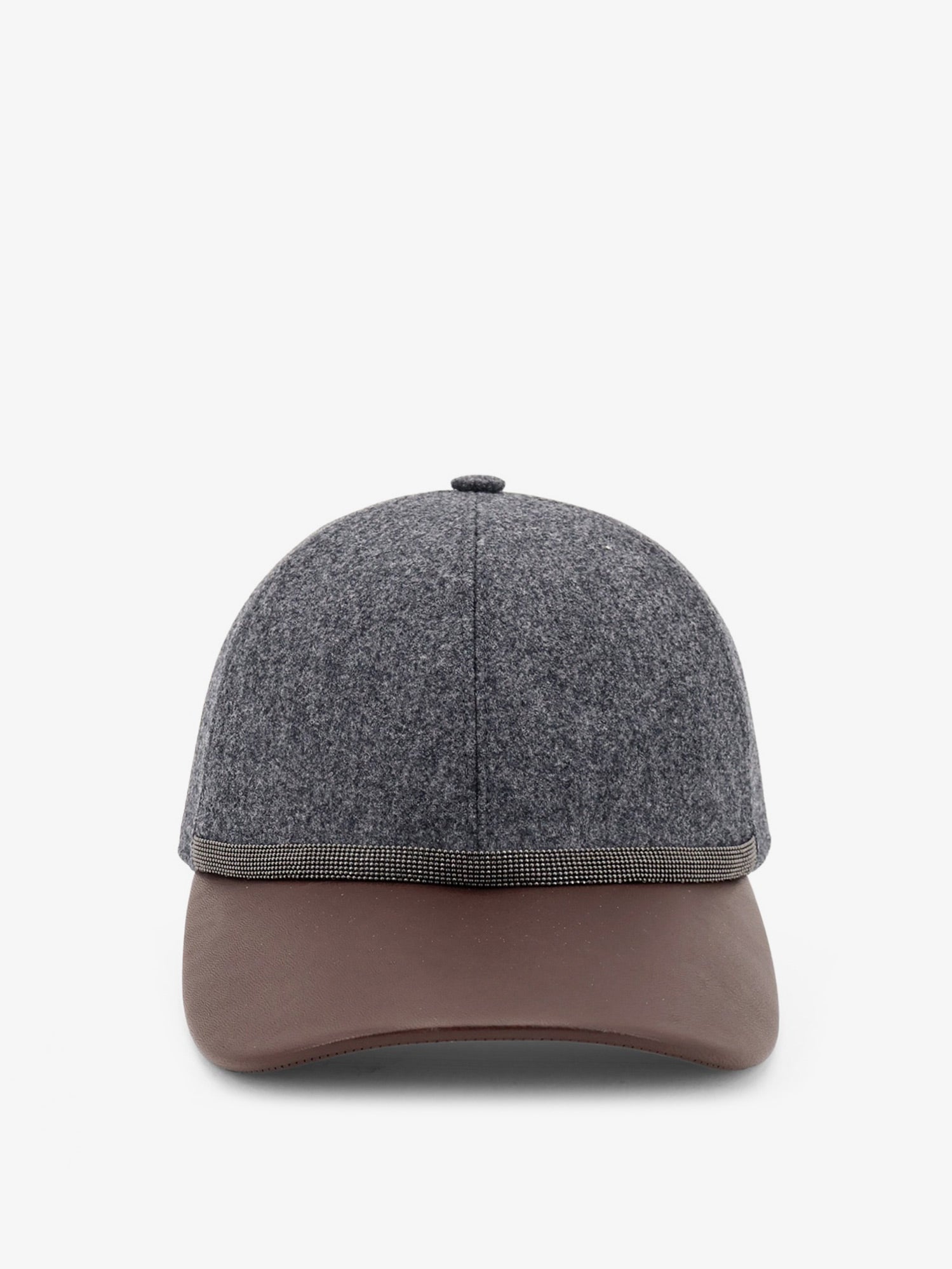 Brunello Cucinelli Women Wool Hat With Monili Detail BRUNELLO CUCINELLI