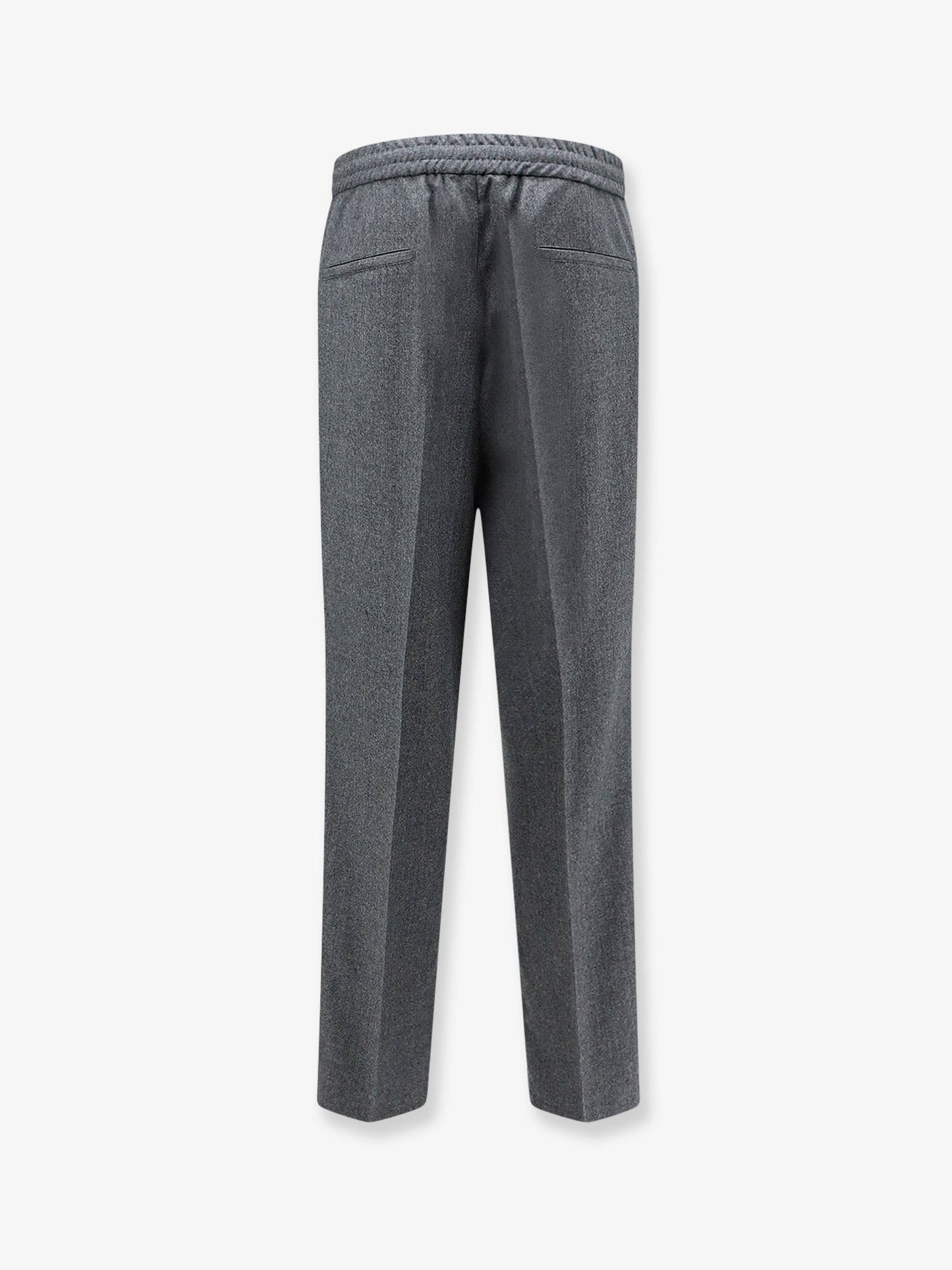 Brunello Cucinelli Men Virgin Wool Trousers With Adjustable Drawstring BRUNELLO CUCINELLI