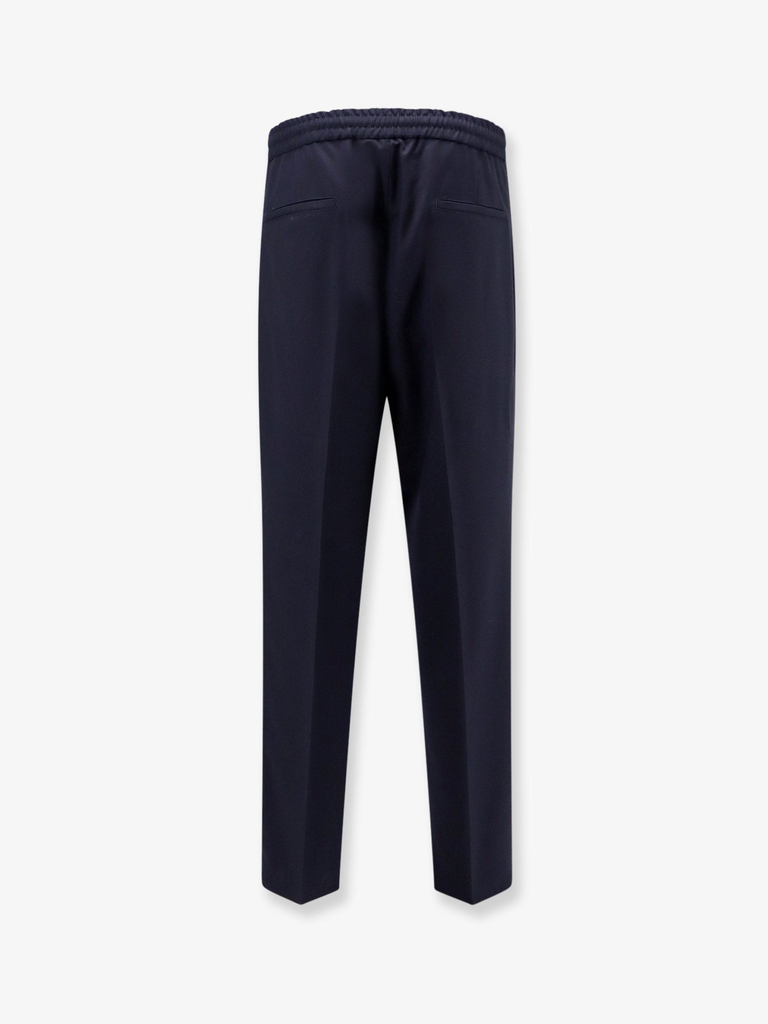 Brunello Cucinelli Men Virgin Wool Trousers With Adjustable Drawstring BRUNELLO CUCINELLI