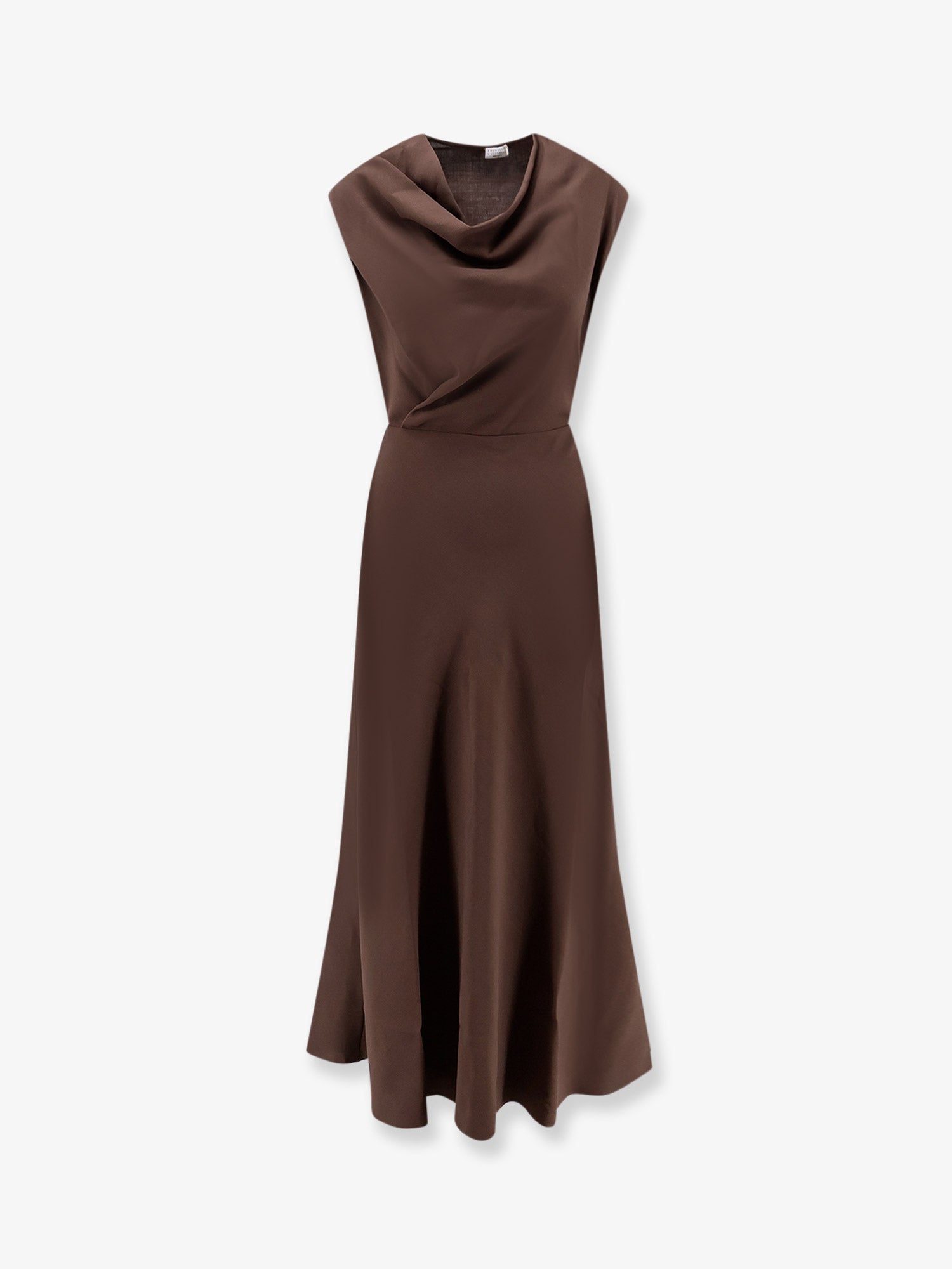 Brunello Cucinelli Women Flared Twill Fluid Virgin Wool Dress BRUNELLO CUCINELLI