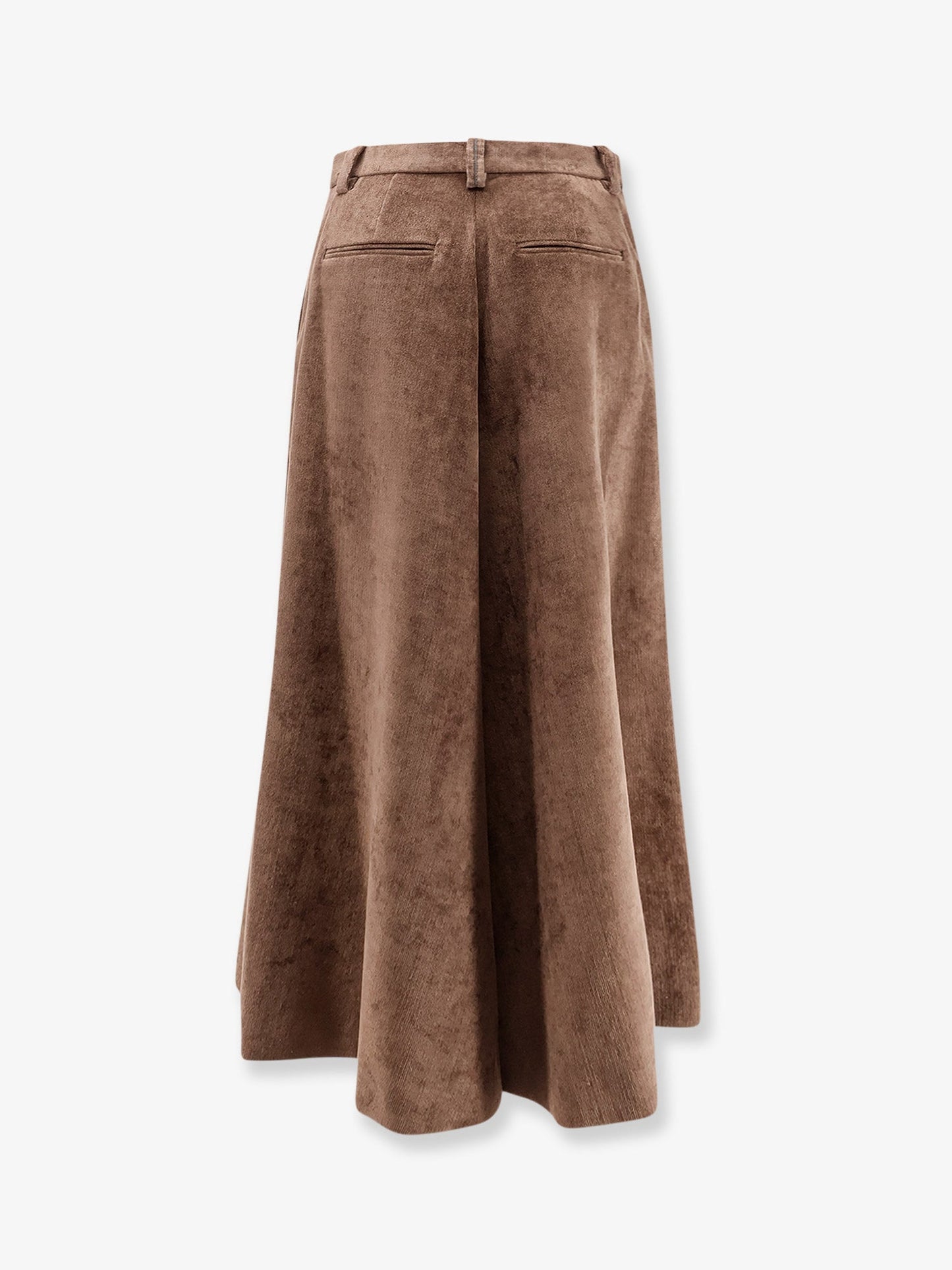 Brunello Cucinelli Women Velvet Skirt With Monili Detail BRUNELLO CUCINELLI