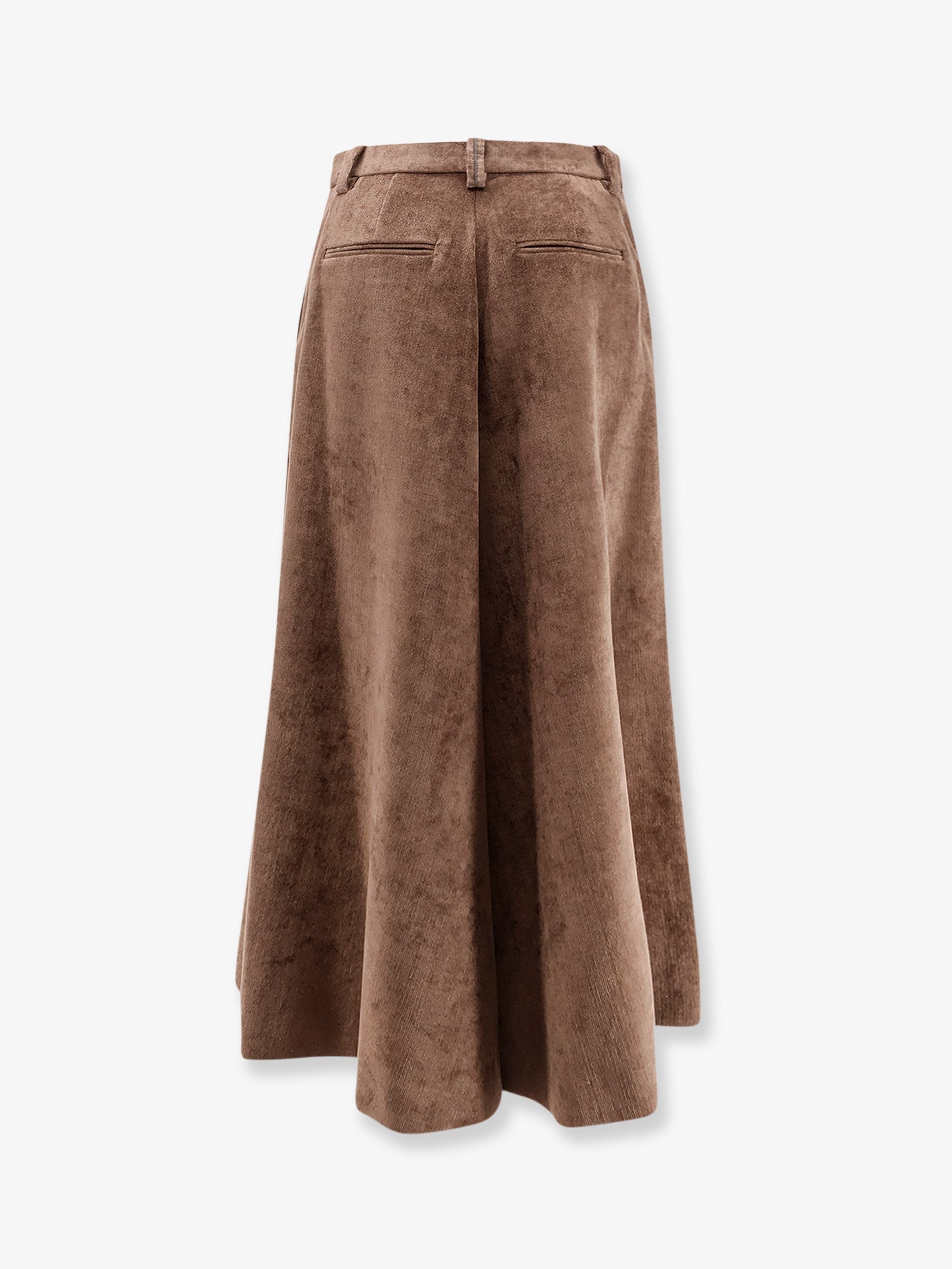 Brunello Cucinelli Women Velvet Skirt With Monili Detail BRUNELLO CUCINELLI