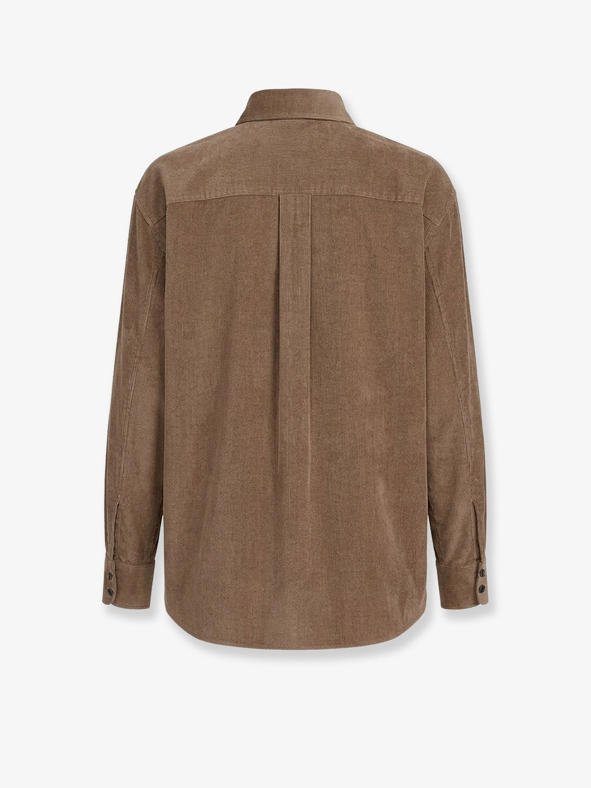 Brunello Cucinelli Women Fluid Corduroy Shirt With Monili BRUNELLO CUCINELLI