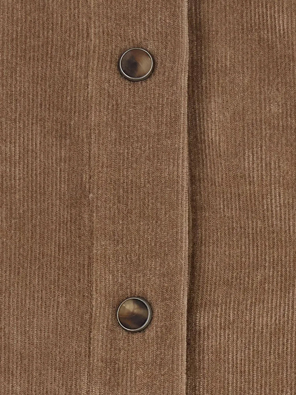 Brunello Cucinelli Women Fluid Corduroy Shirt With Monili BRUNELLO CUCINELLI