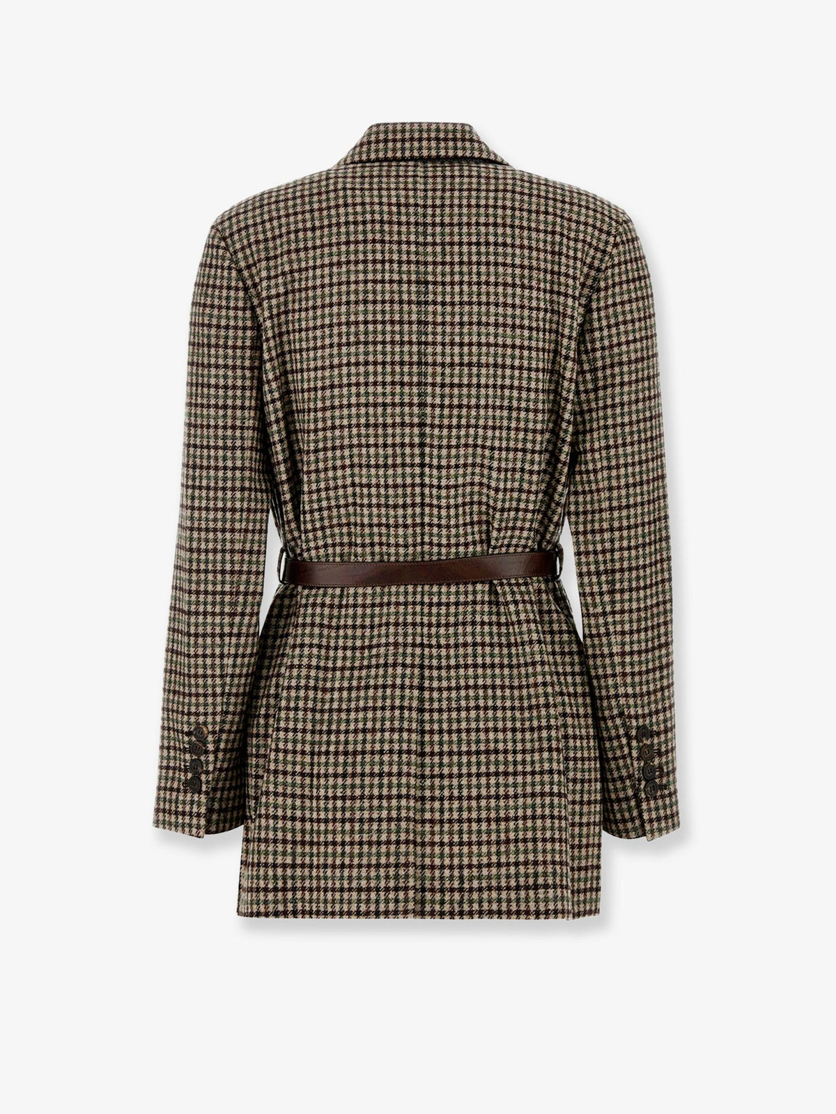 Brunello Cucinelli Women Madras Blazer With Belt BRUNELLO CUCINELLI