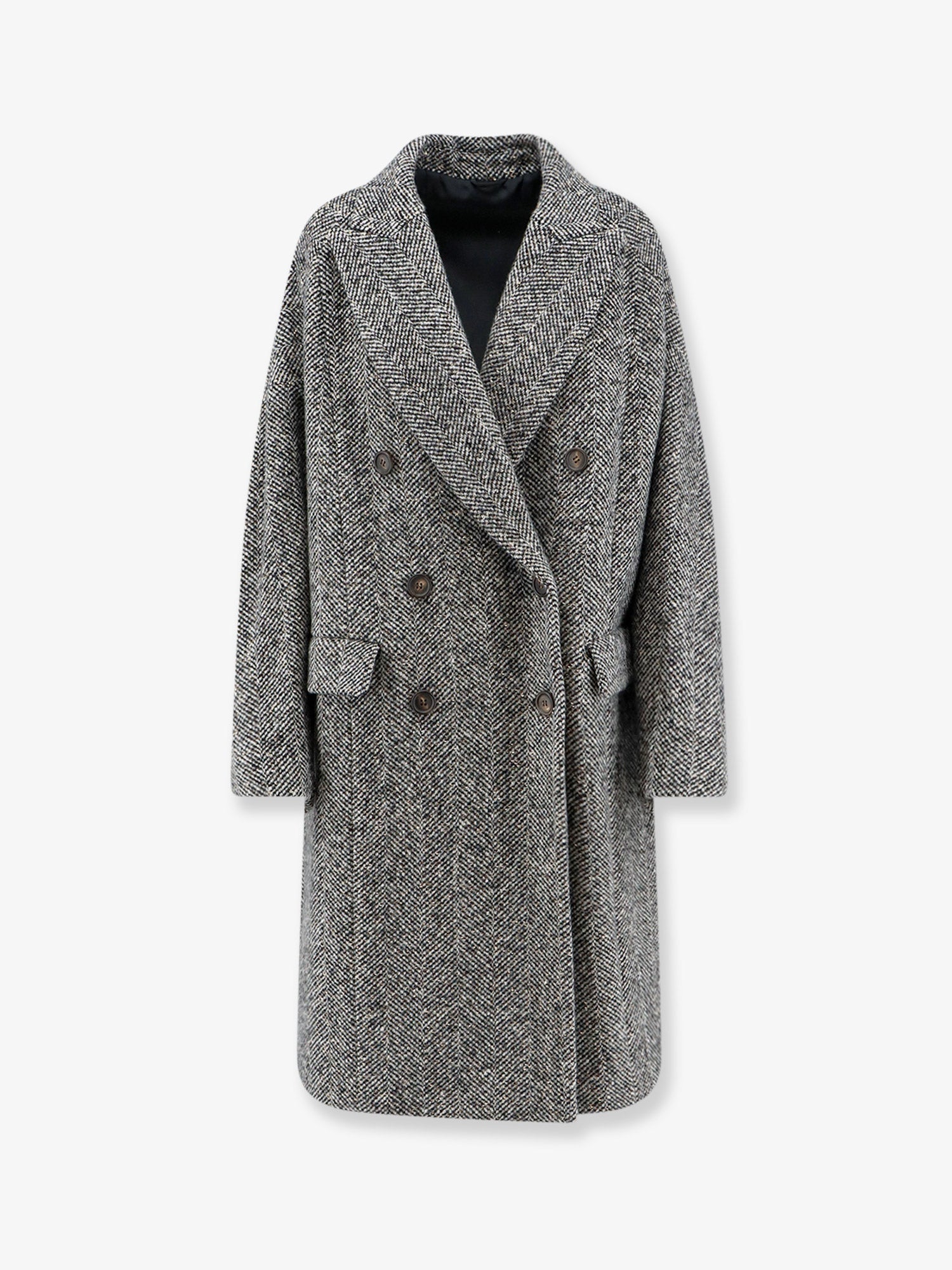 Brunello Cucinelli Women Virgin Wool And Alpaca Overcoat BRUNELLO CUCINELLI