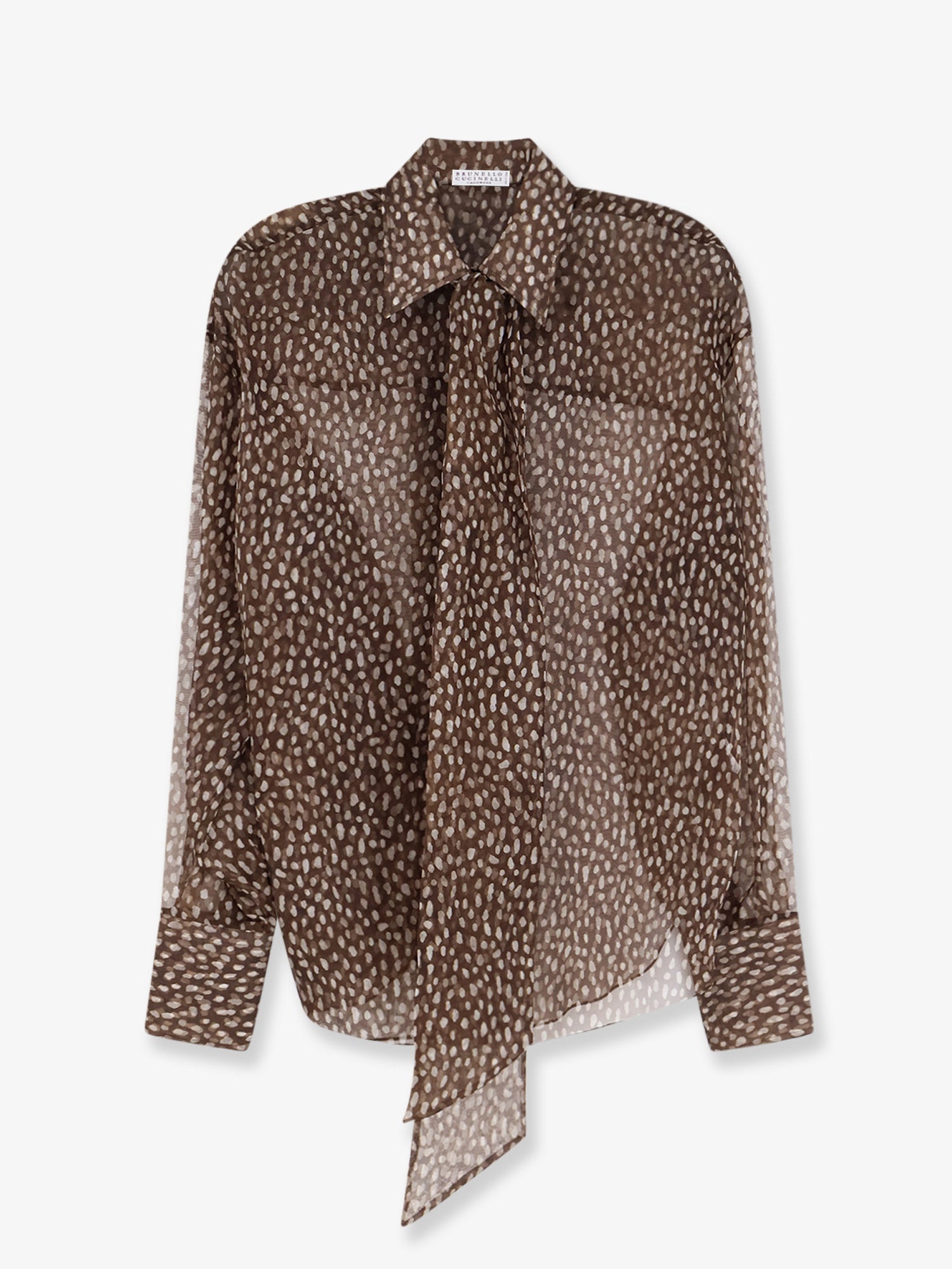 Brunello Cucinelli Women Sheer Silk Shirt BRUNELLO CUCINELLI