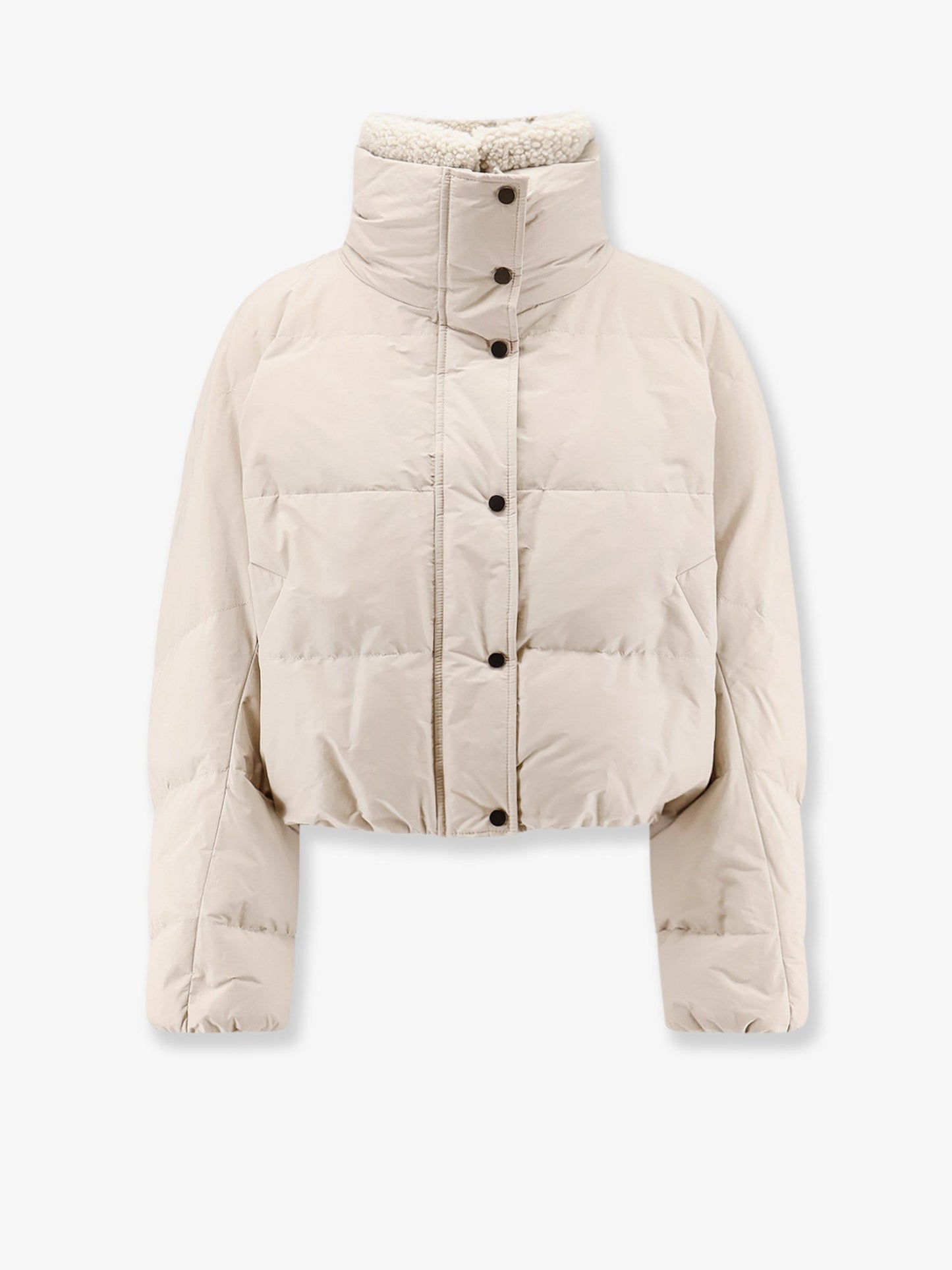 Brunello Cucinelli Women Down Jacket With Shearling Collar BRUNELLO CUCINELLI