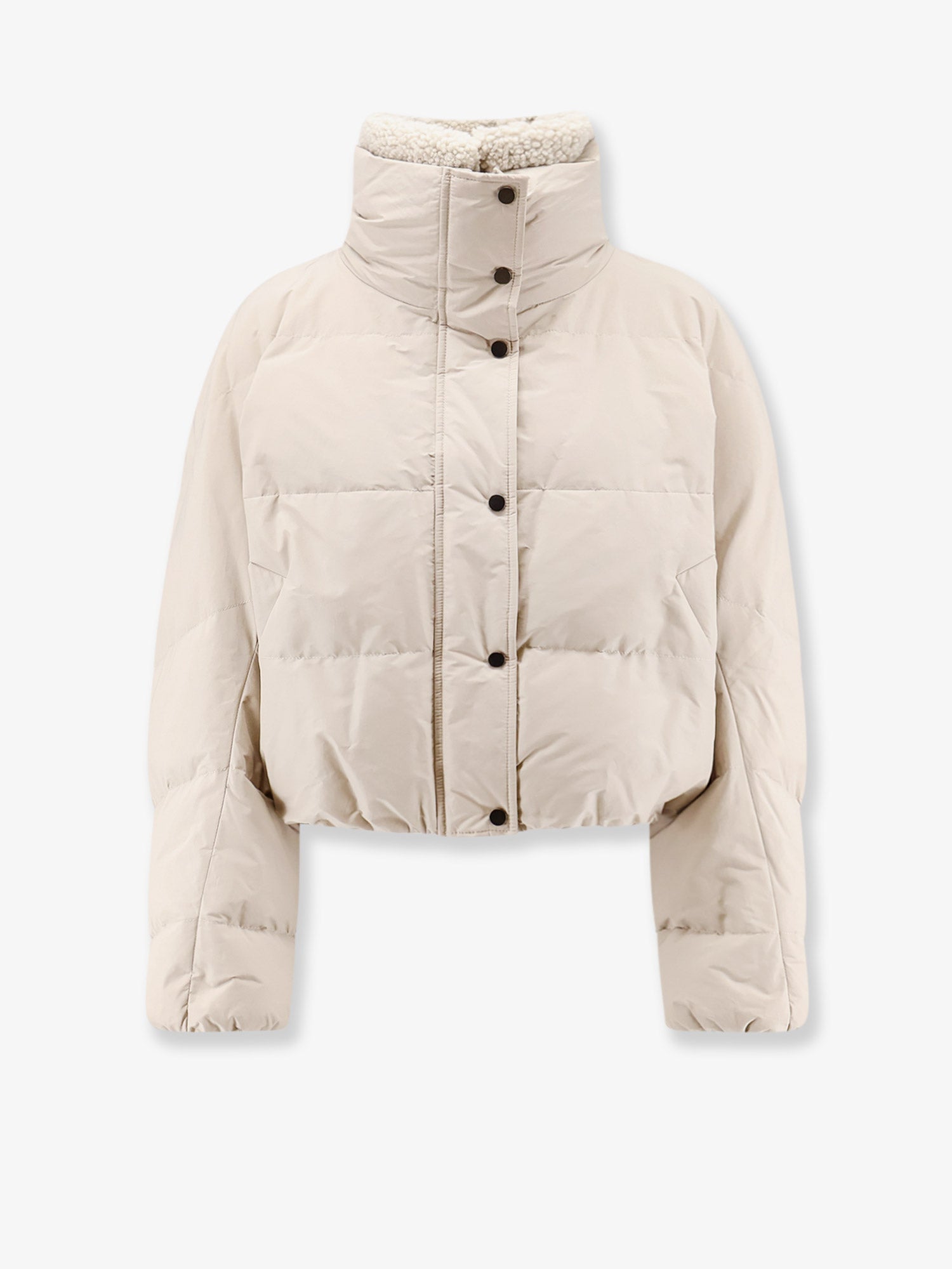 Brunello Cucinelli Women Down Jacket With Shearling Collar BRUNELLO CUCINELLI