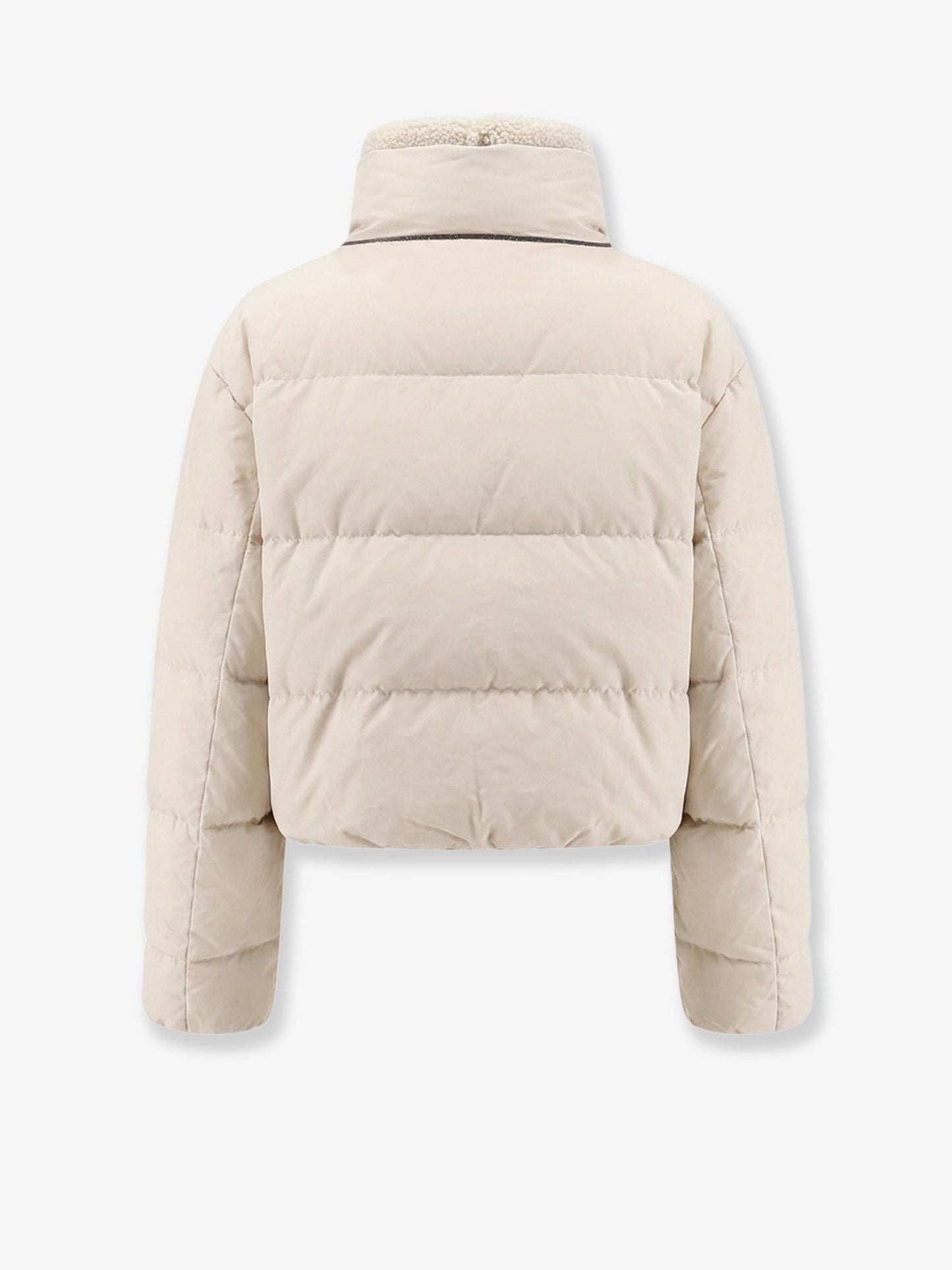 Brunello Cucinelli Women Down Jacket With Shearling Collar BRUNELLO CUCINELLI