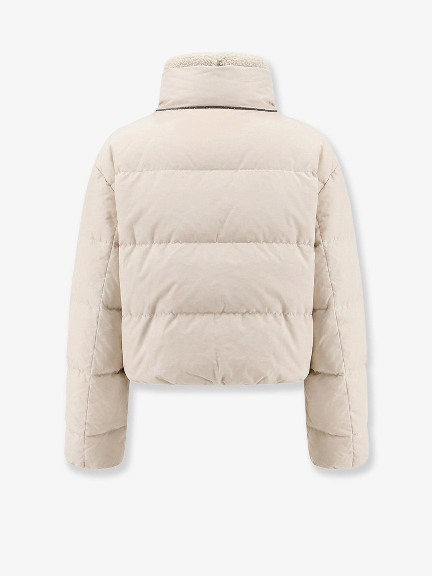 Brunello Cucinelli Women Down Jacket With Shearling Collar BRUNELLO CUCINELLI