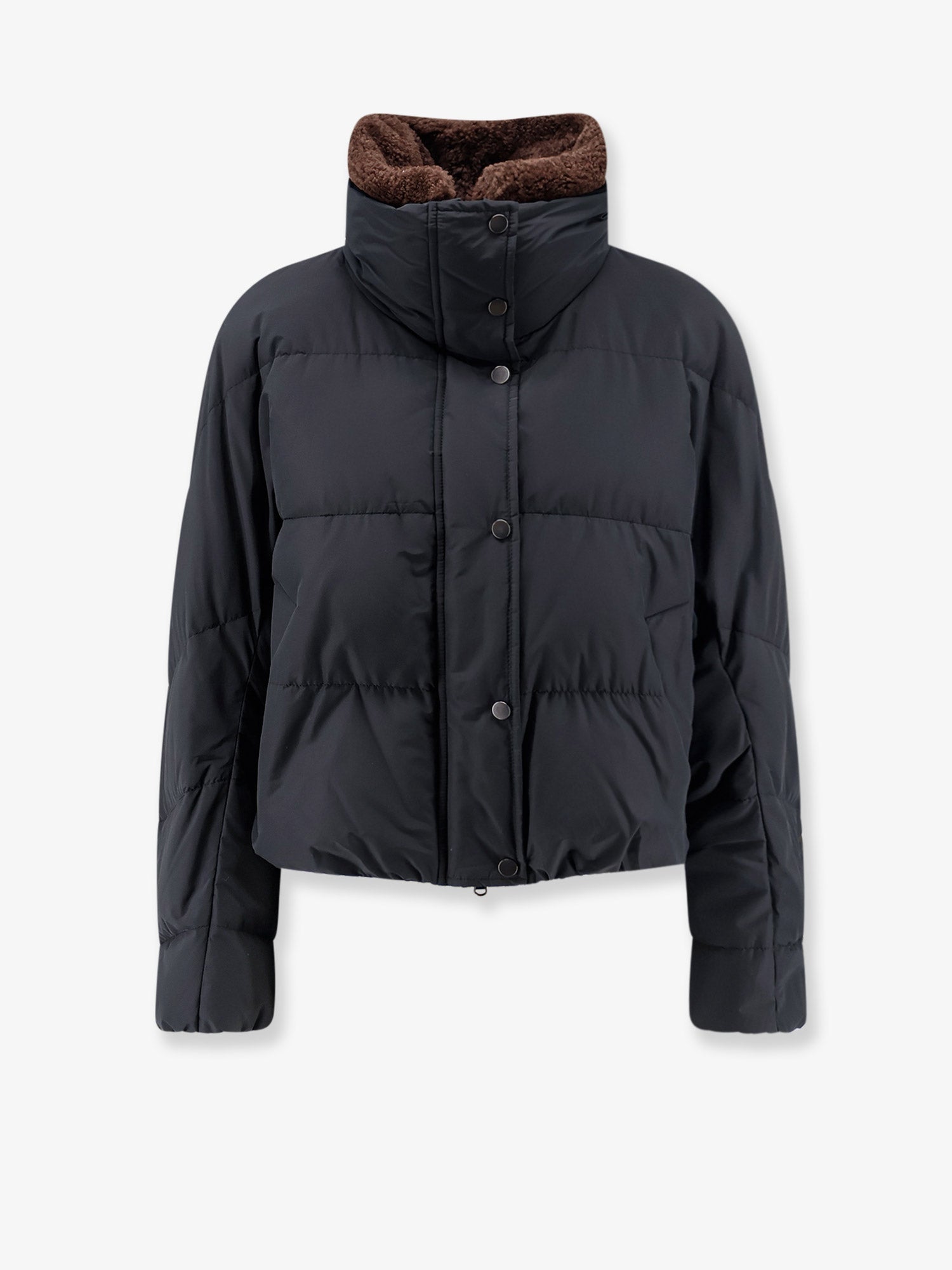 Brunello Cucinelli Women Down Jacket With Shearling Collar BRUNELLO CUCINELLI