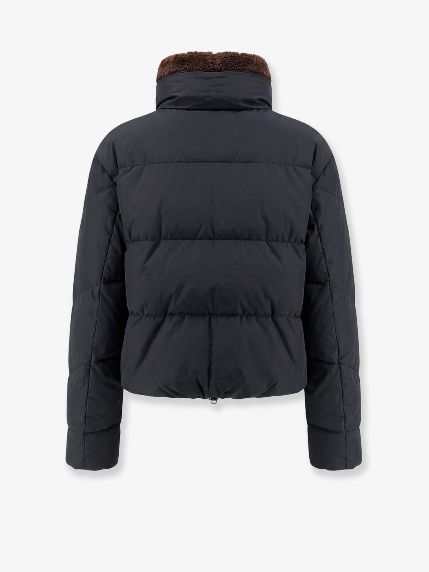 Brunello Cucinelli Women Down Jacket With Shearling Collar BRUNELLO CUCINELLI