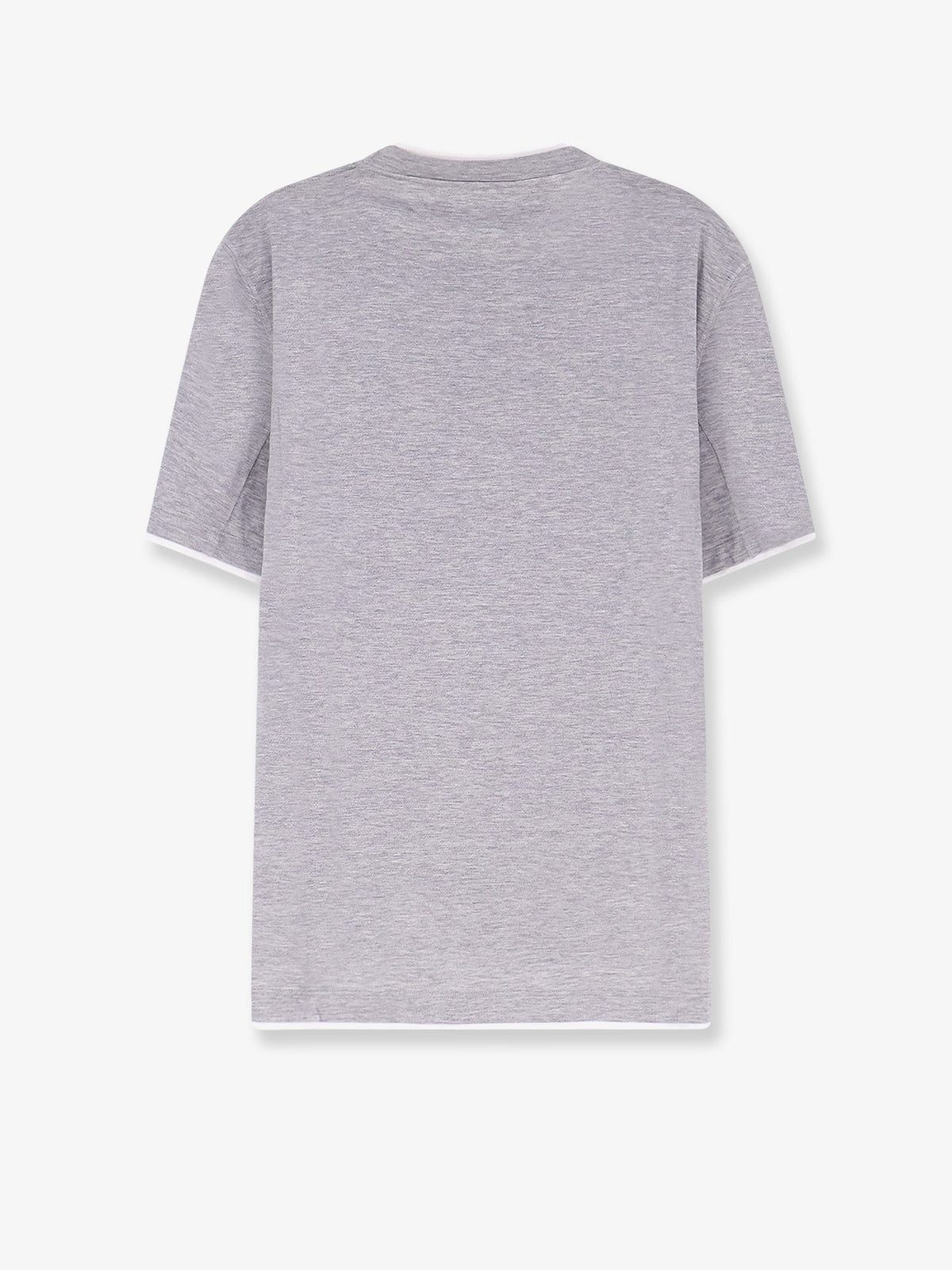 Brunello Cucinelli Men Silk And Cotton Blend T-Shirt BRUNELLO CUCINELLI