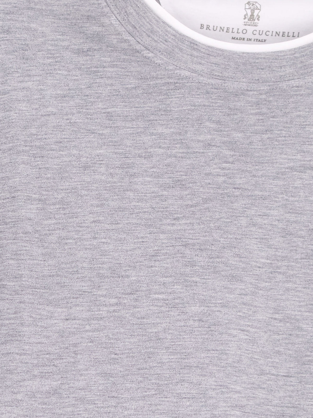 Brunello Cucinelli Men Silk And Cotton Blend T-Shirt BRUNELLO CUCINELLI