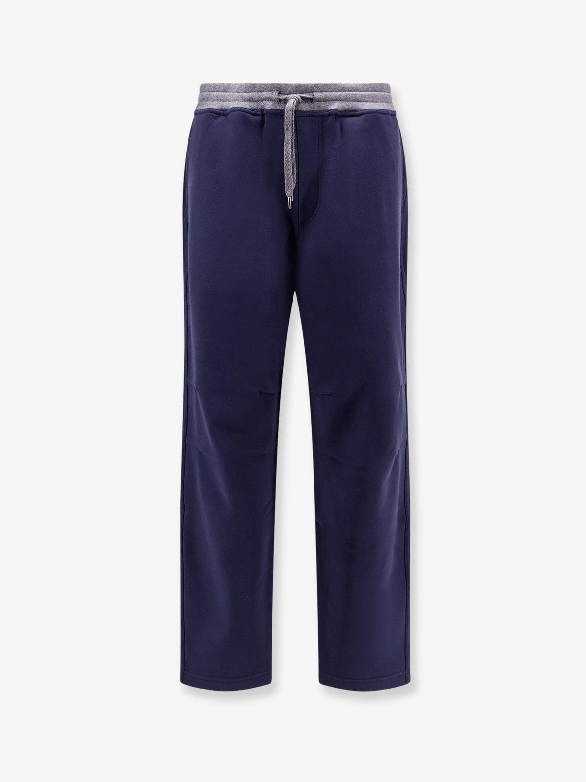 Brunello Cucinelli Men Cotton Sweatpants With Embroidery BRUNELLO CUCINELLI