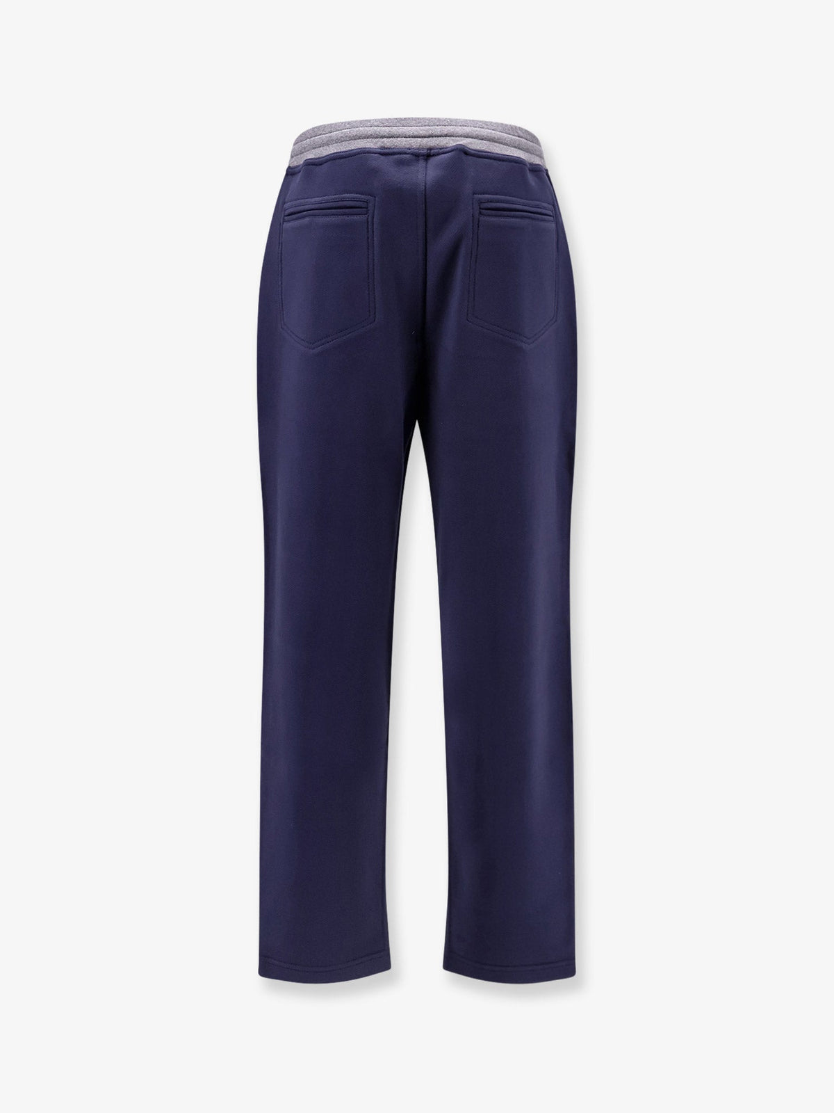 Brunello Cucinelli Men Cotton Sweatpants With Embroidery BRUNELLO CUCINELLI
