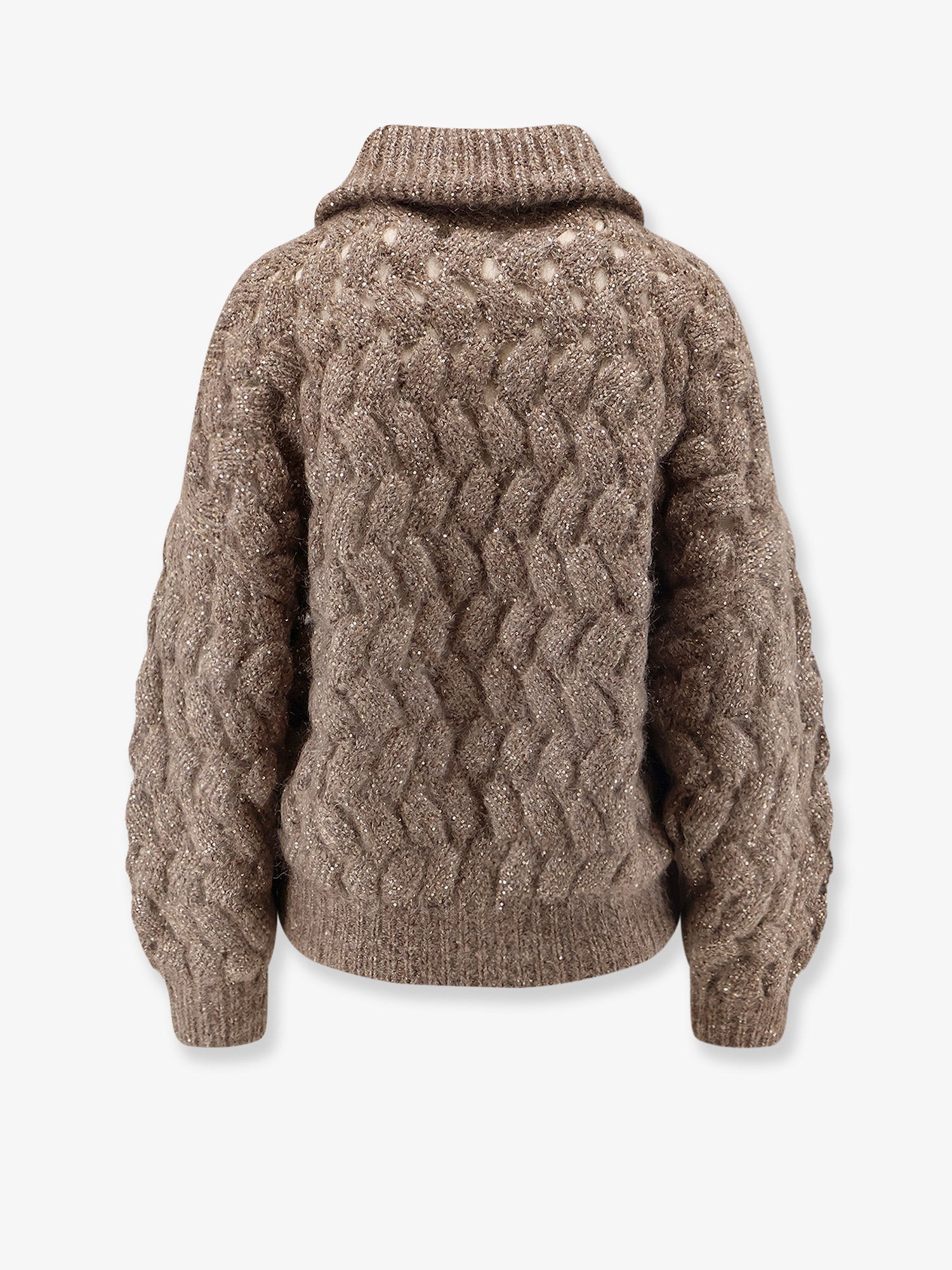 Brunello Cucinelli Women Perforated Cardigan With Micro-Sequins BRUNELLO CUCINELLI