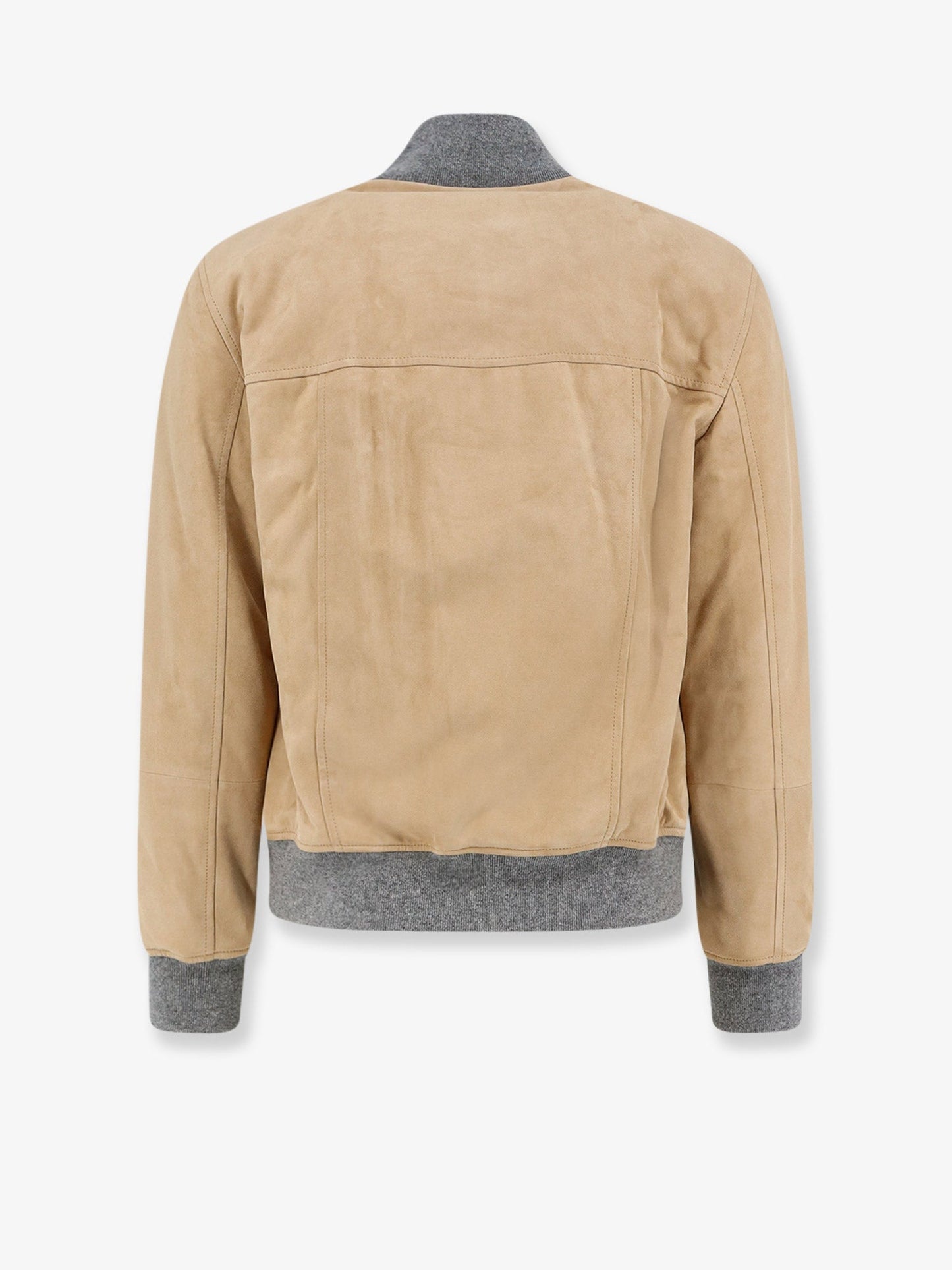 Brunello Cucinelli Men Padded Suede Jacket BRUNELLO CUCINELLI