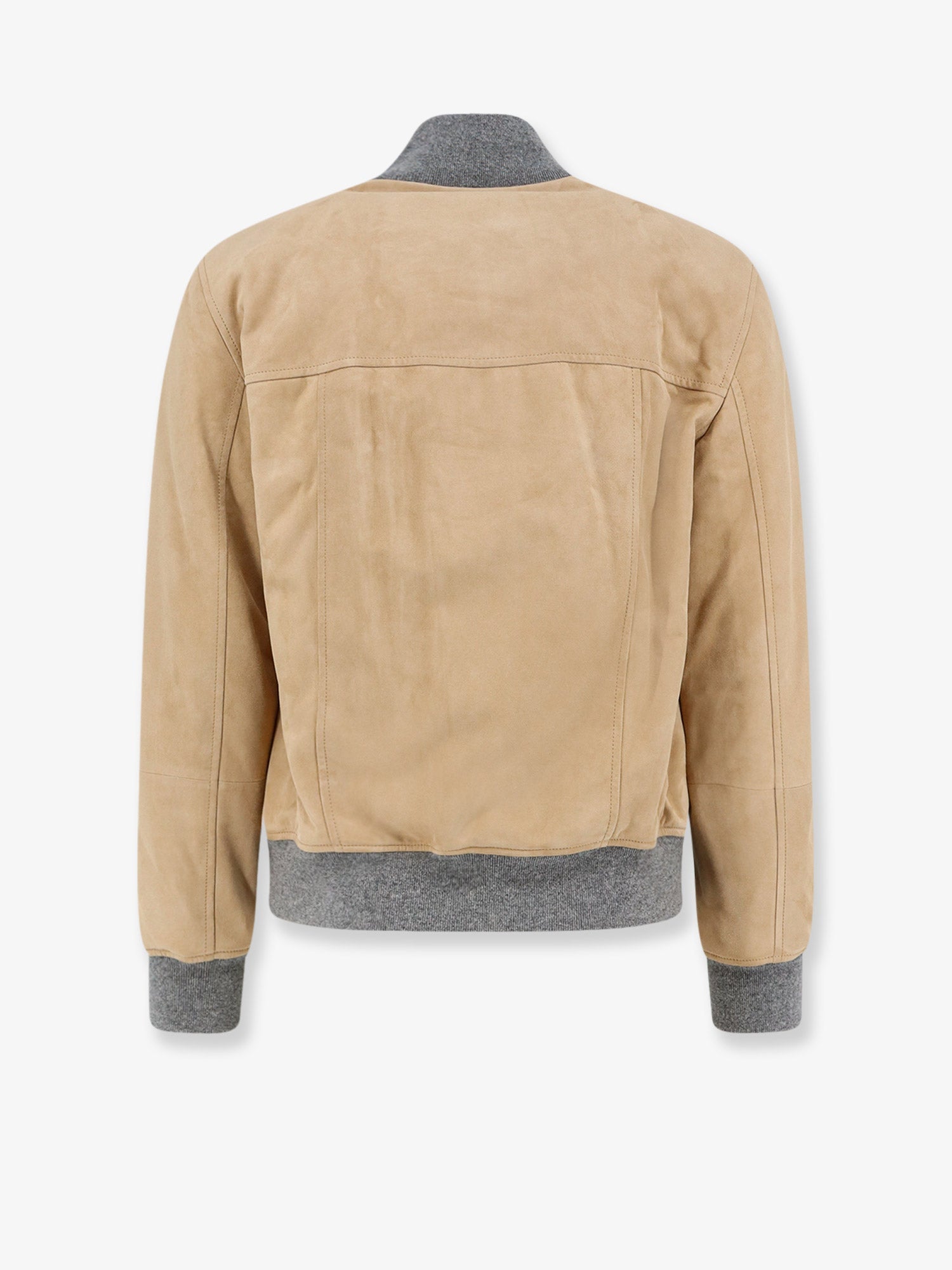 Brunello Cucinelli Men Padded Suede Jacket BRUNELLO CUCINELLI