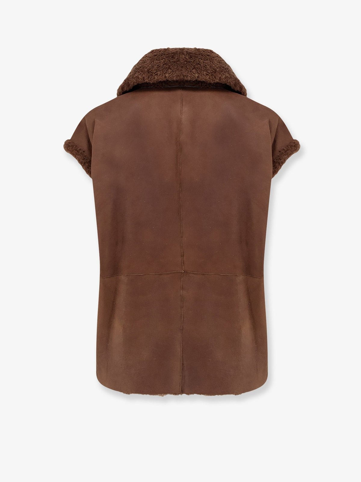 Brunello Cucinelli Women Shearling Sleeveless Jacket BRUNELLO CUCINELLI