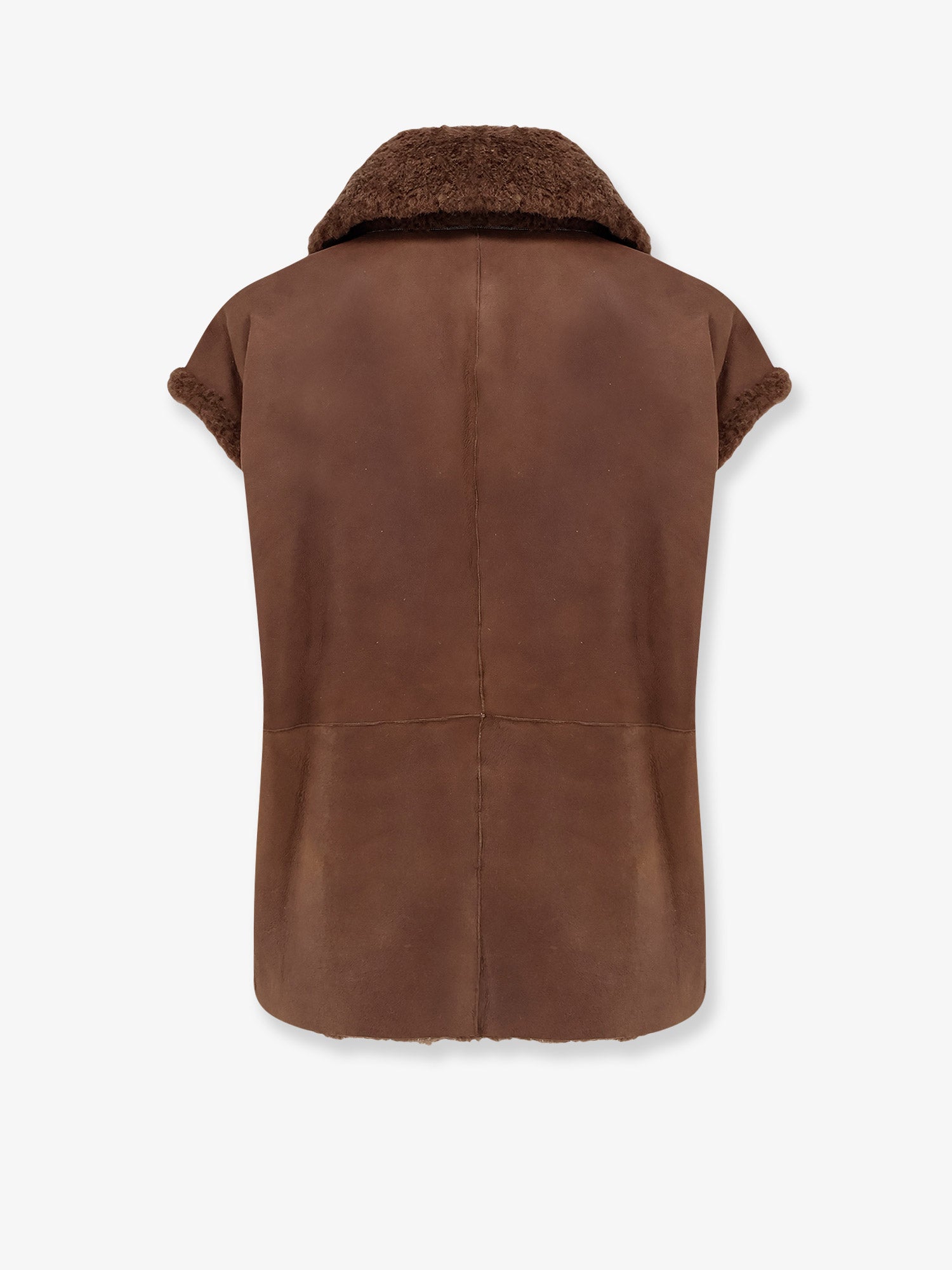 Brunello Cucinelli Women Shearling Sleeveless Jacket BRUNELLO CUCINELLI