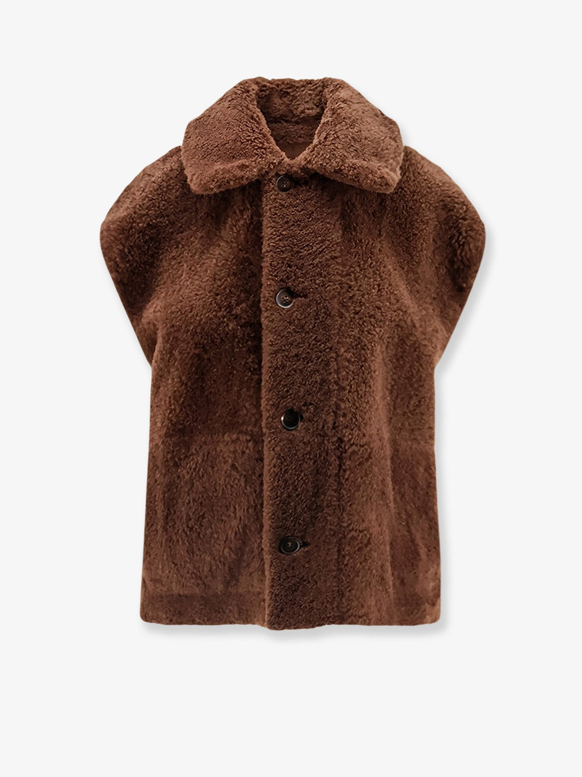 Brunello Cucinelli Women Shearling Sleeveless Jacket BRUNELLO CUCINELLI