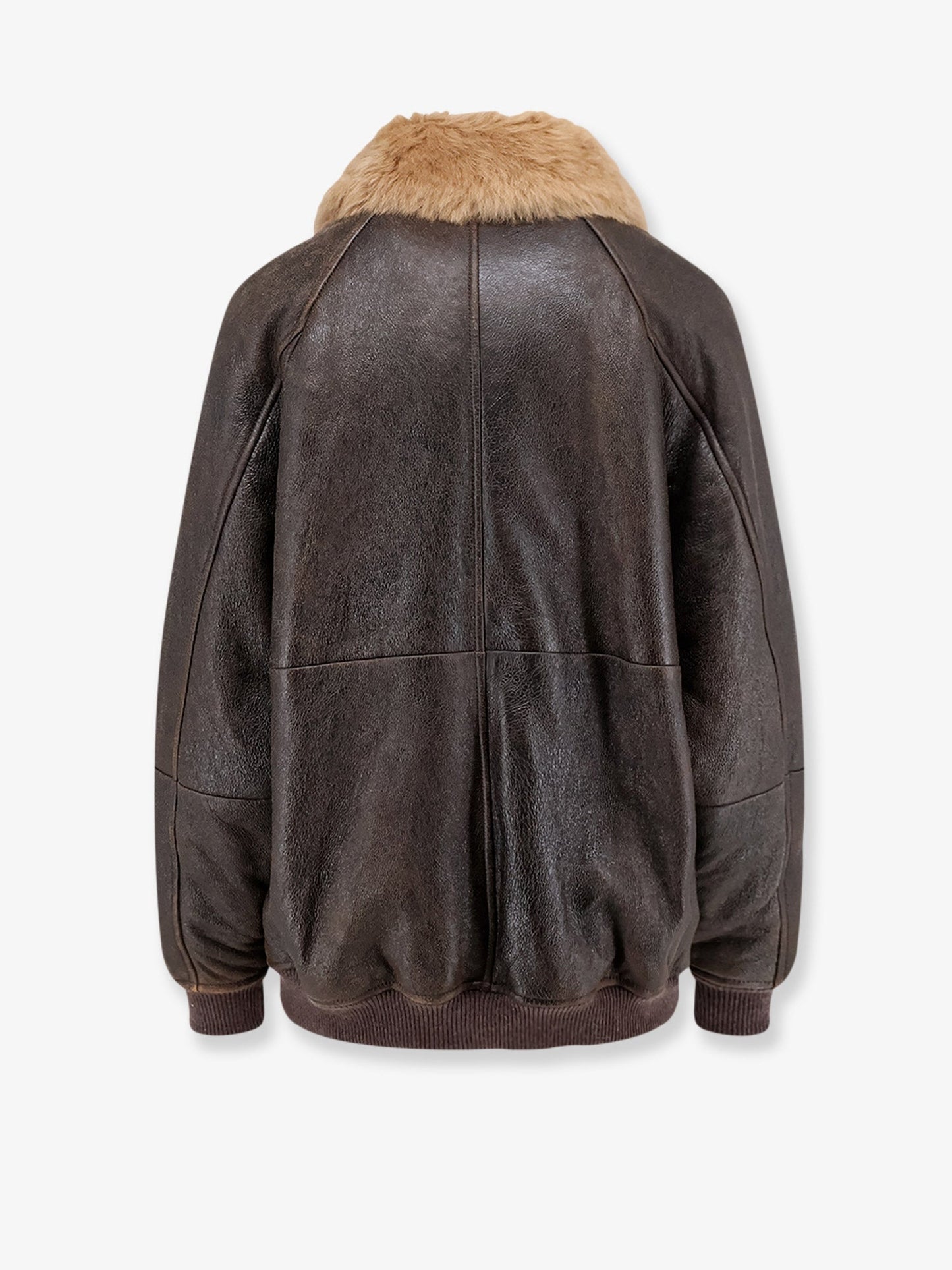 Brunello Cucinelli Women Leather Jacket With Shearling Collar BRUNELLO CUCINELLI