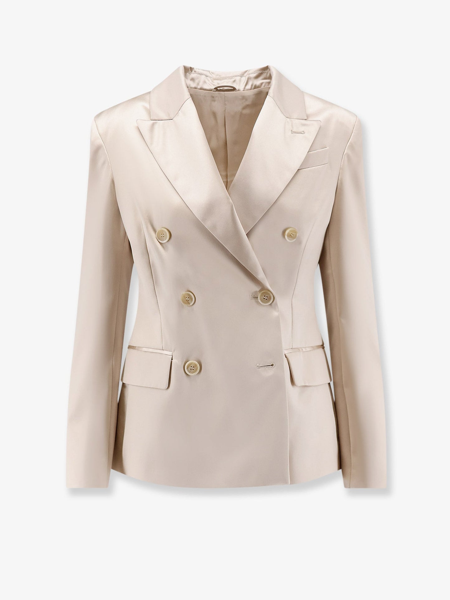 Brunello Cucinelli Women Double-Breasted Silk Blazer BRUNELLO CUCINELLI