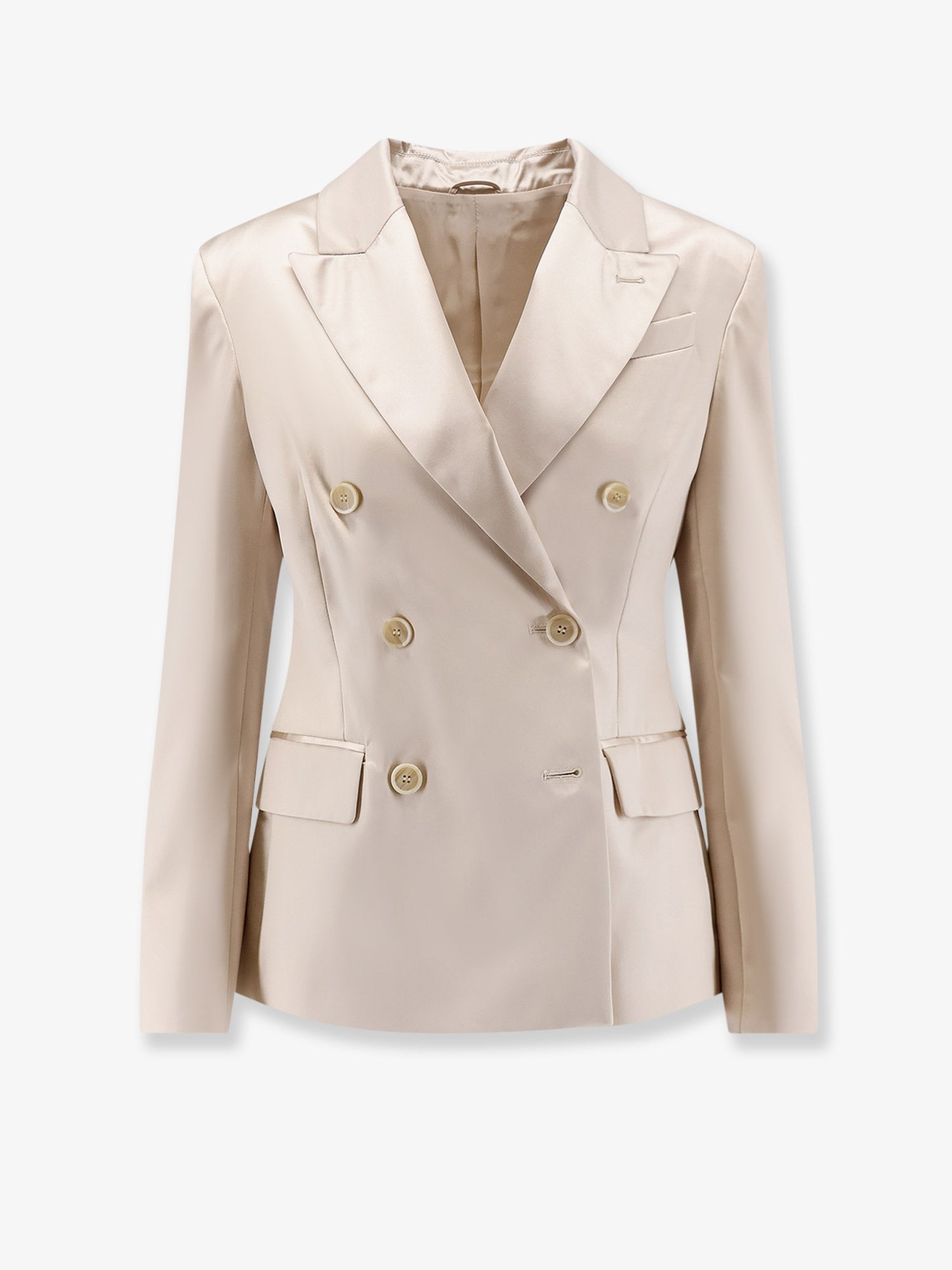 Brunello Cucinelli Women Double-Breasted Silk Blazer BRUNELLO CUCINELLI