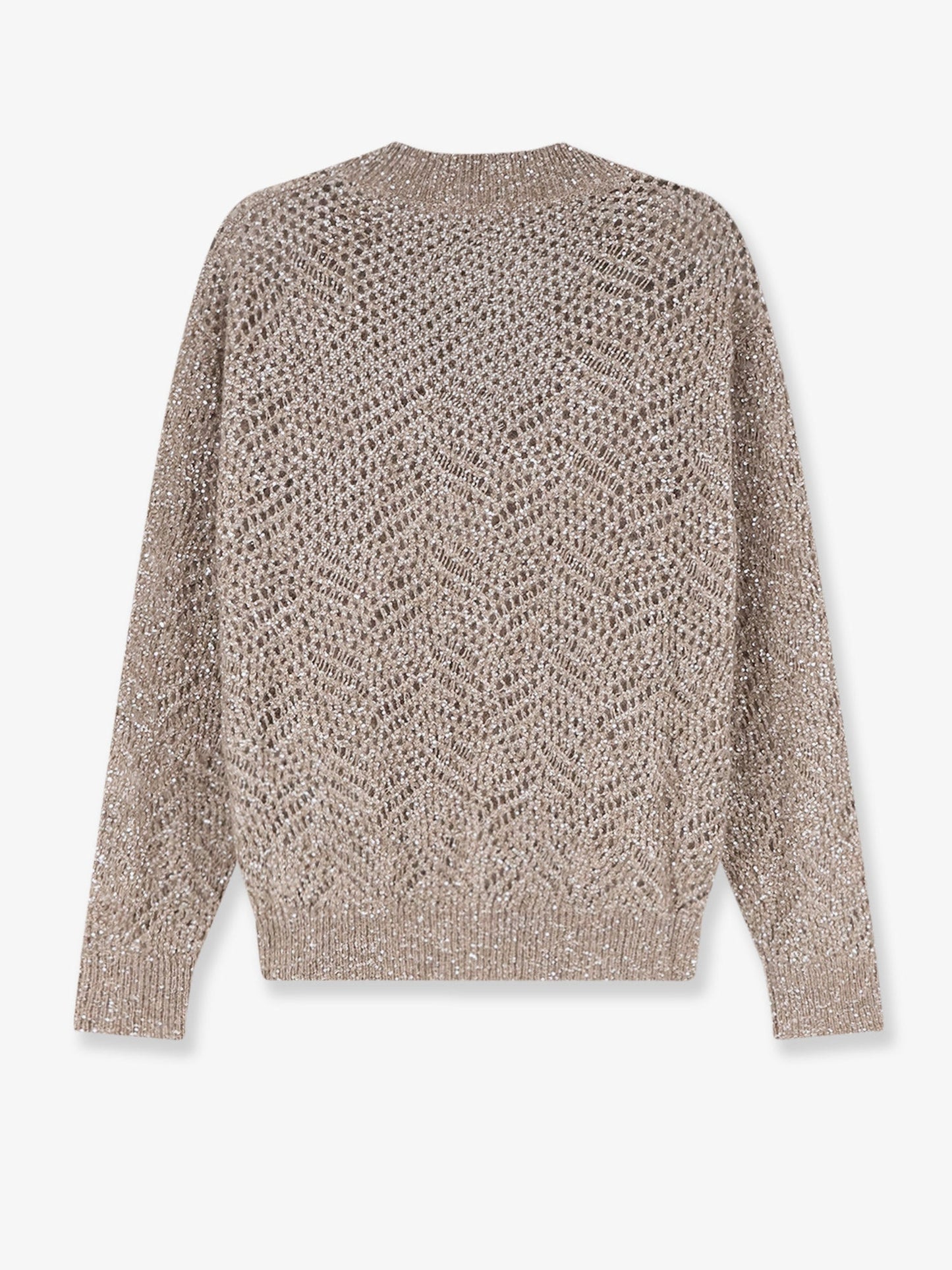 Brunello Cucinelli Women Mohair Blend Sweater With Dazzling Pattern BRUNELLO CUCINELLI