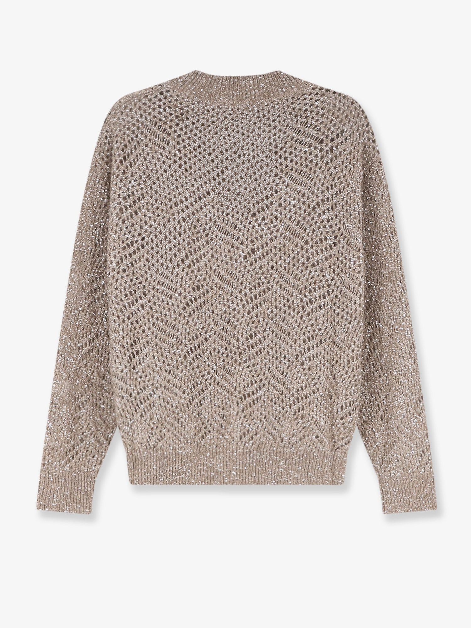 Brunello Cucinelli Women Mohair Blend Sweater With Dazzling Pattern BRUNELLO CUCINELLI