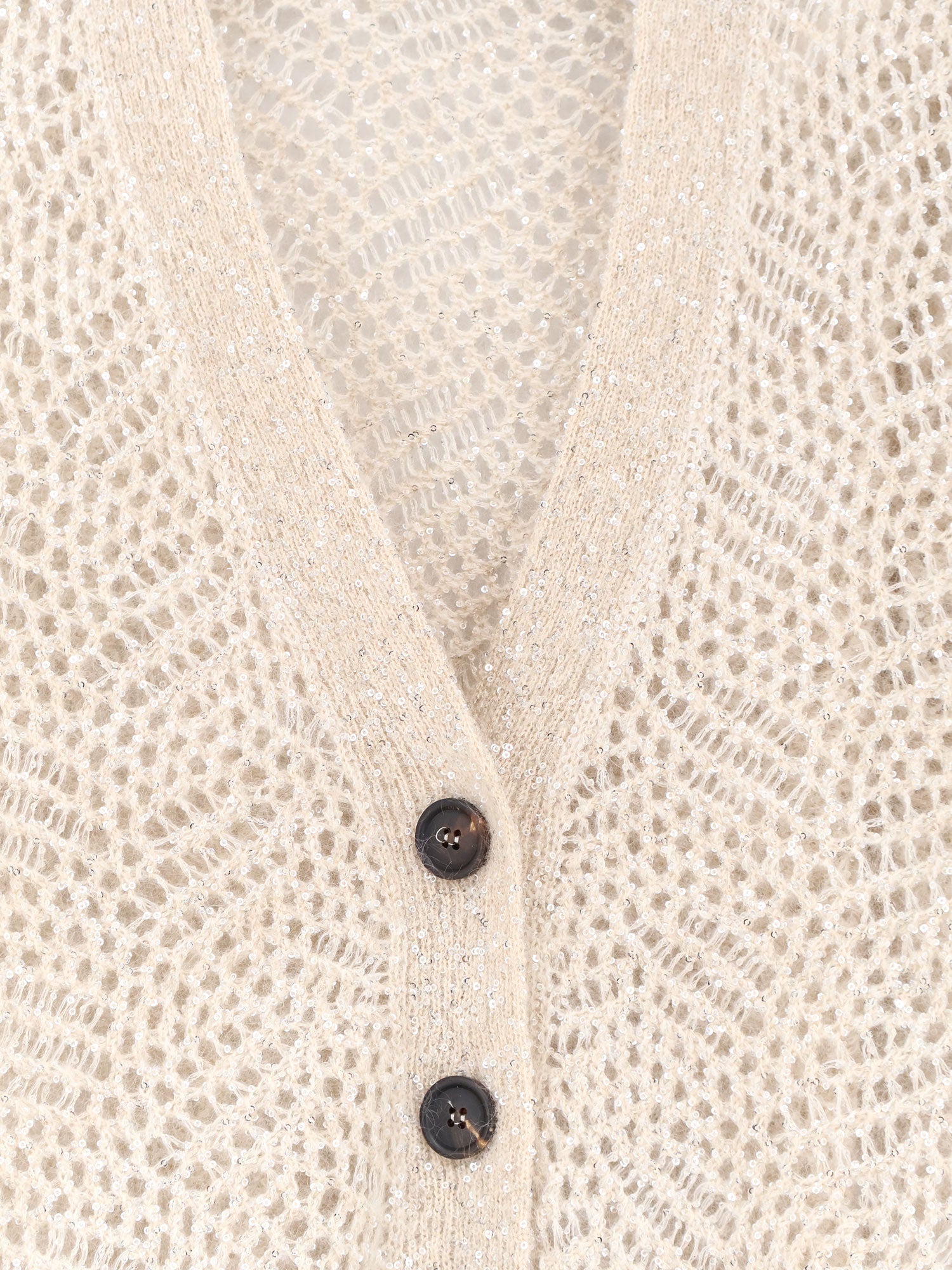 Brunello Cucinelli Women Mohair Blend Cardigan With Iconic Dazzling Motif BRUNELLO CUCINELLI