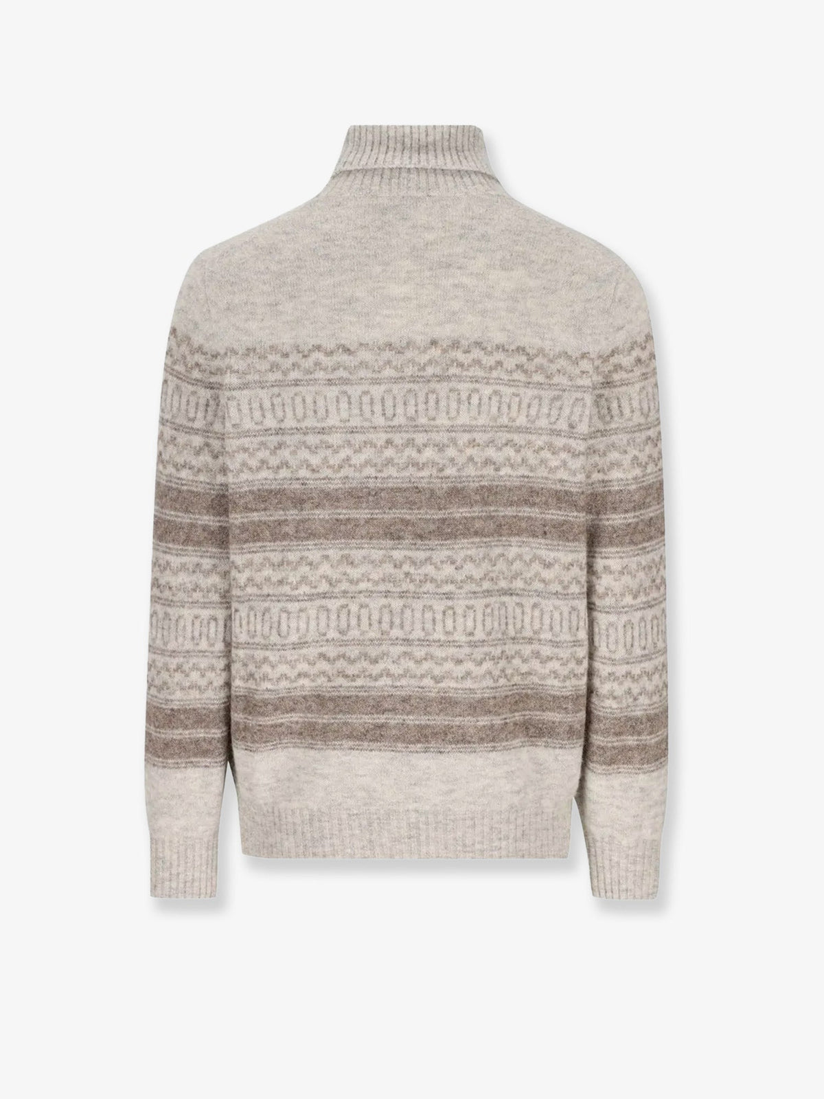 Brunello Cucinelli Men Nordic Jacquard Alpaca, Cashmere And Wool Blend Sweater BRUNELLO CUCINELLI