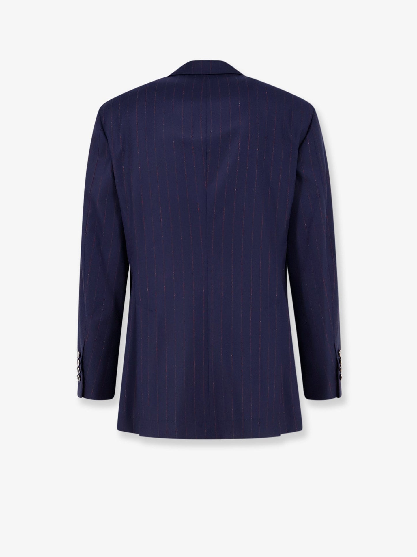 Brunello Cucinelli Men Virgin Wool Suit With Pinstripe Pattern BRUNELLO CUCINELLI
